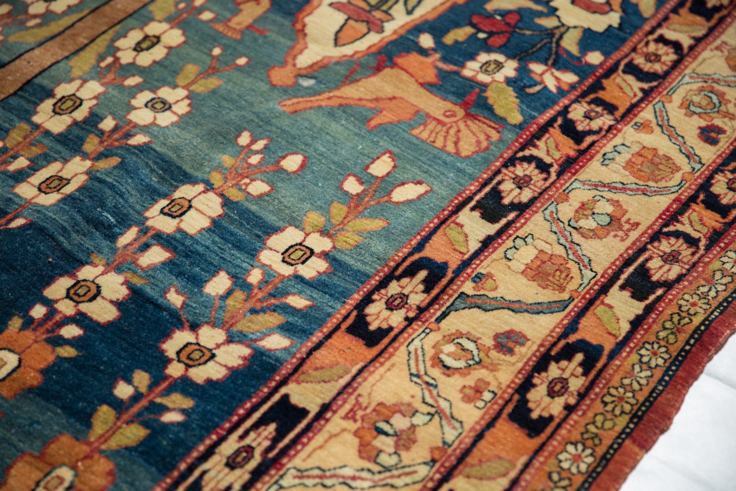 5.5x9.5 Antique Kermanshah Carpet // ONH Item 12925, Image 14