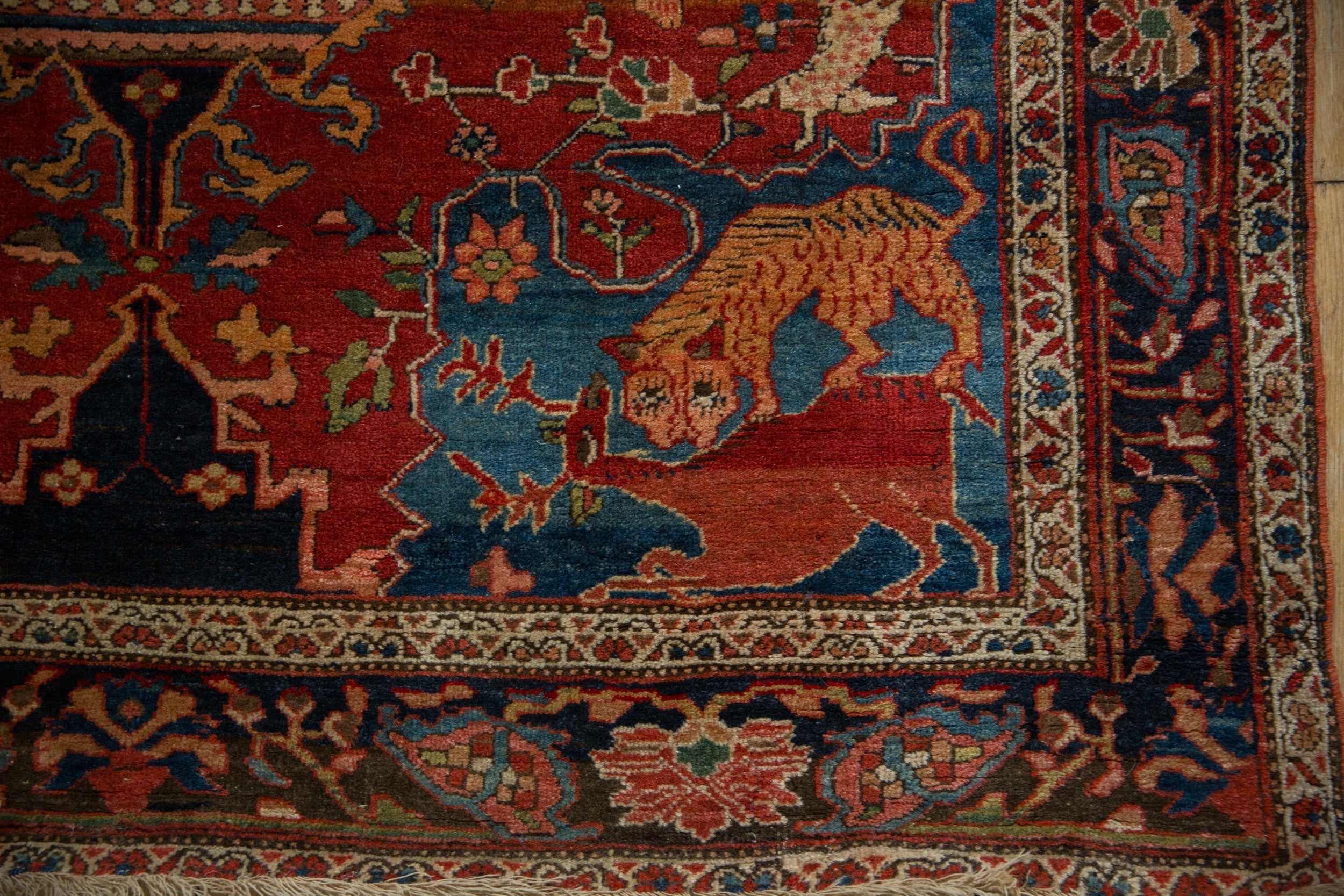 4.5x6.5 Antique Farahan Sarouk Rug // ONH Item 12926, Image 2