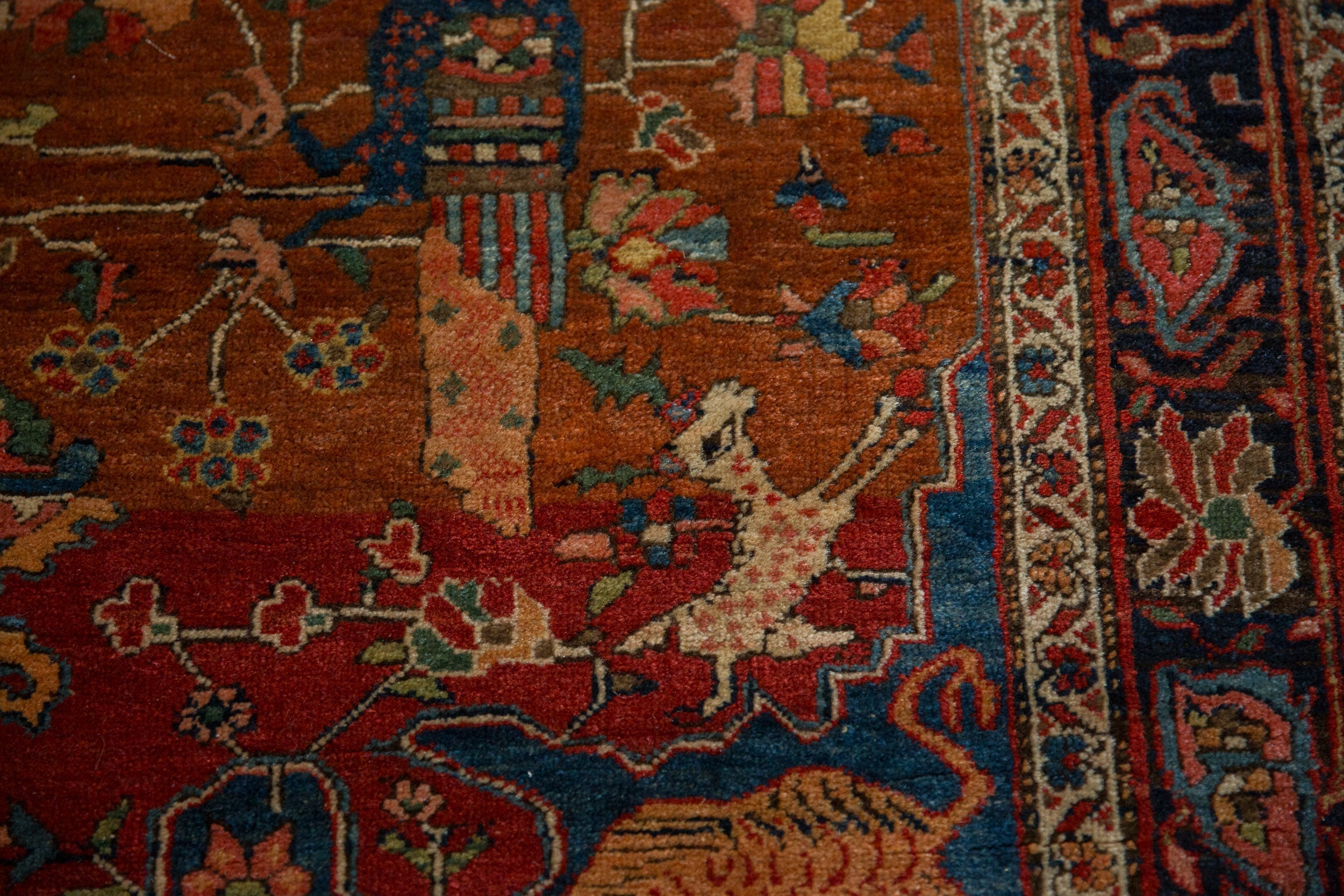 4.5x6.5 Antique Farahan Sarouk Rug // ONH Item 12926, Image 3