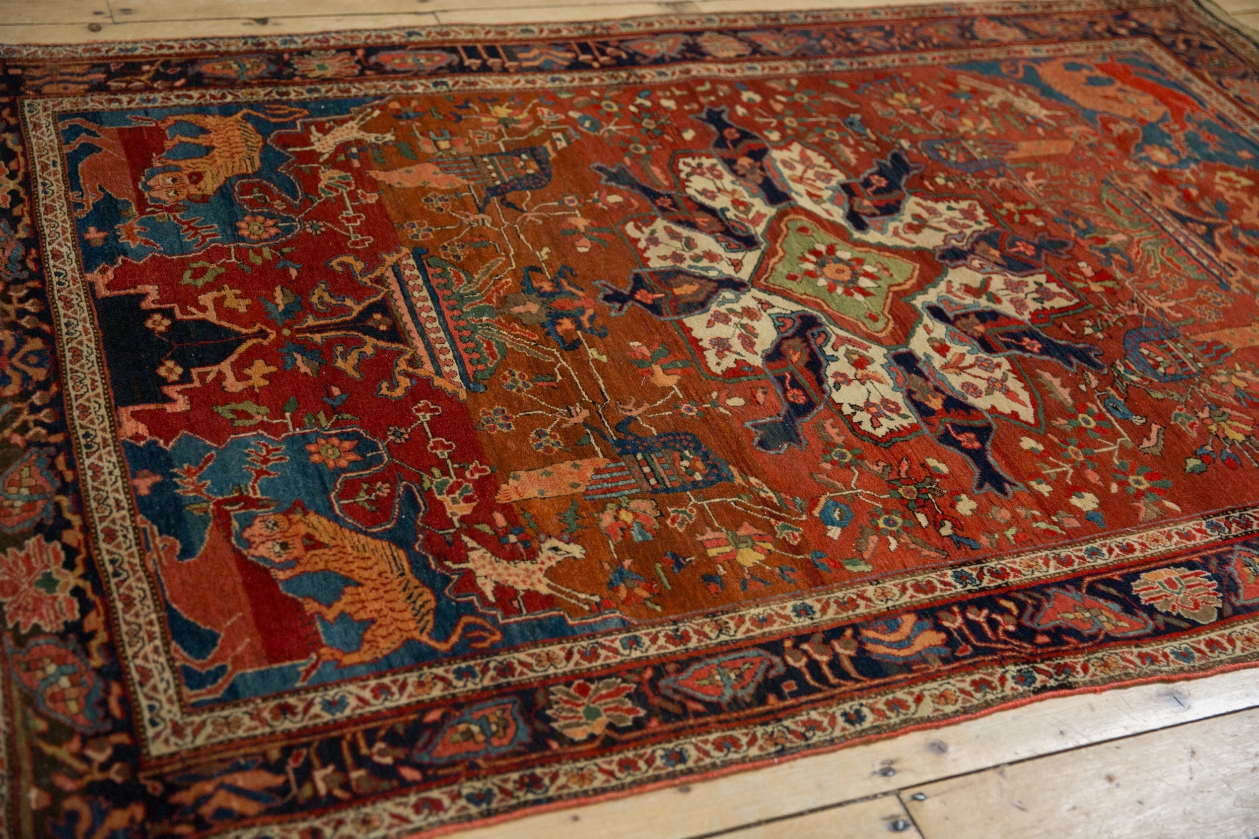 4.5x6.5 Antique Farahan Sarouk Rug // ONH Item 12926, Image 7