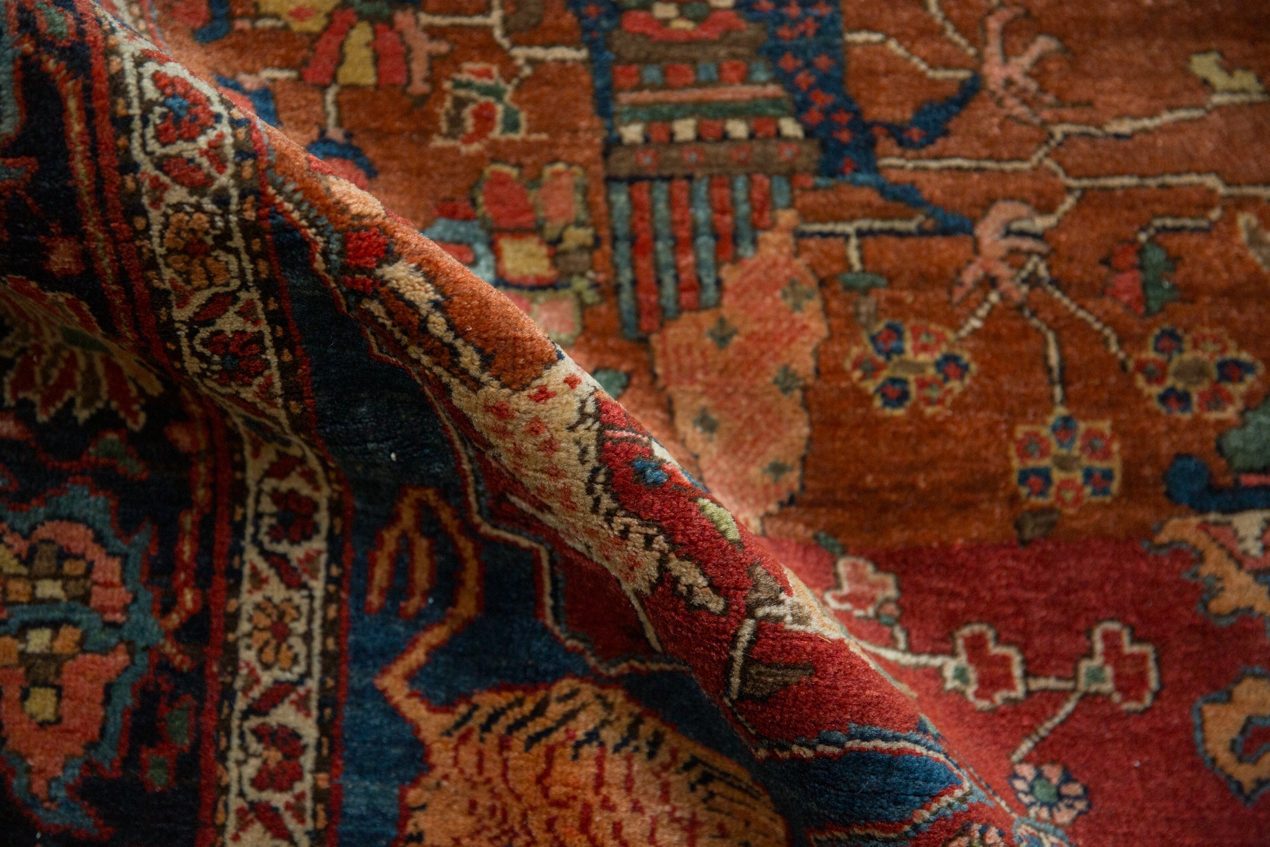 4.5x6.5 Antique Farahan Sarouk Rug // ONH Item 12926, Image 10