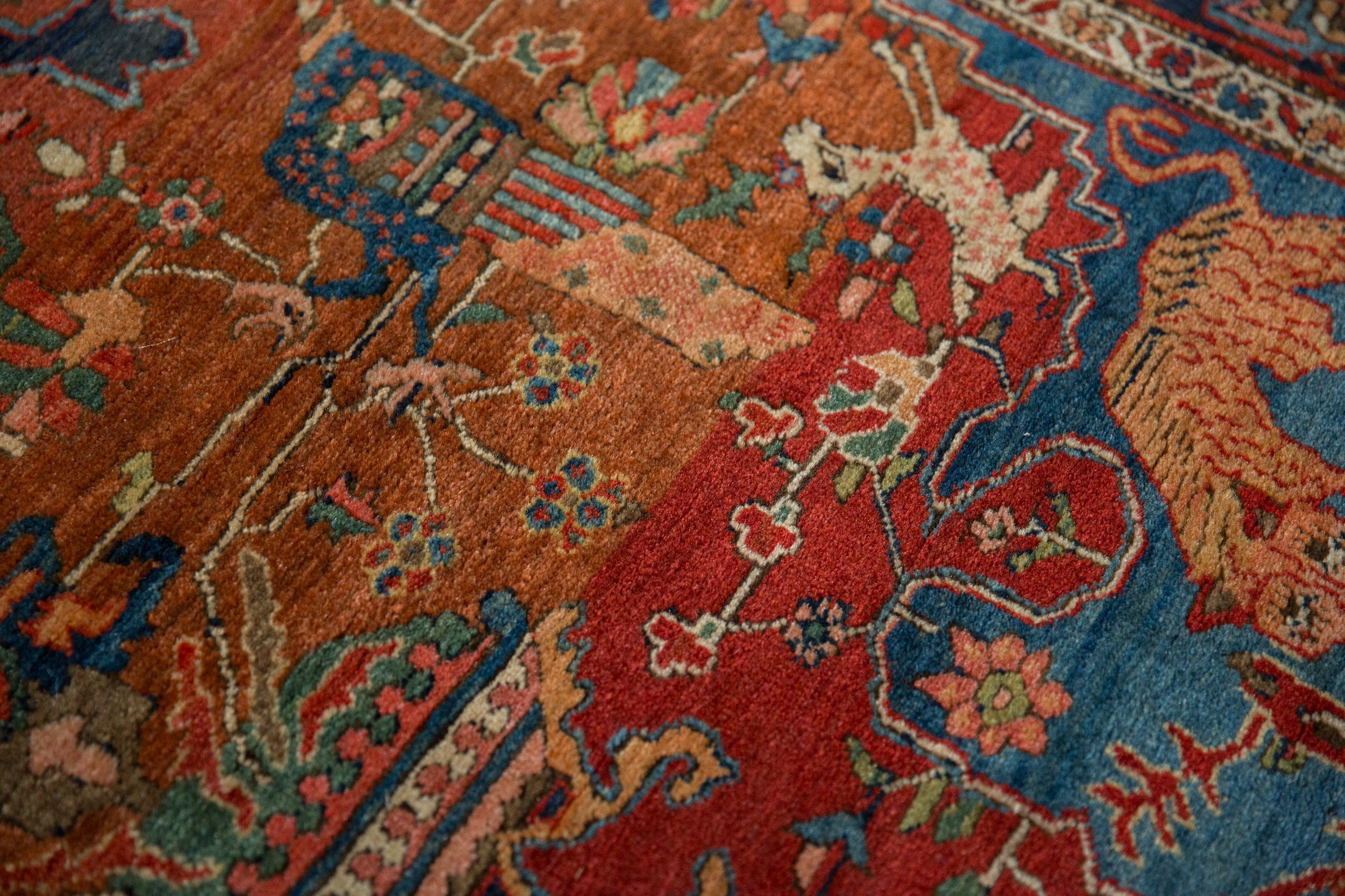 4.5x6.5 Antique Farahan Sarouk Rug // ONH Item 12926, Image 12