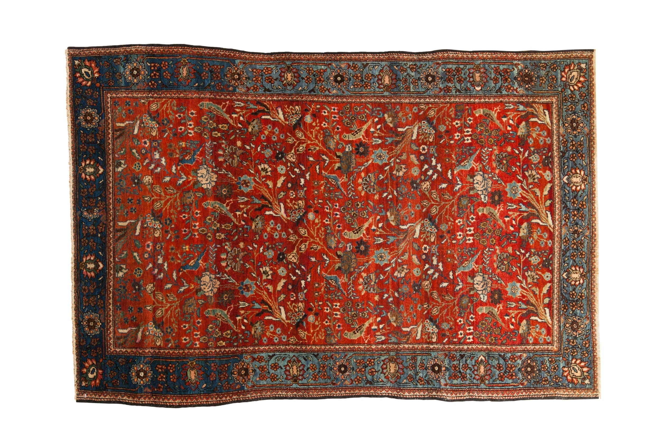 4x6 Antique Farahan Sarouk Rug // ONH Item 129271