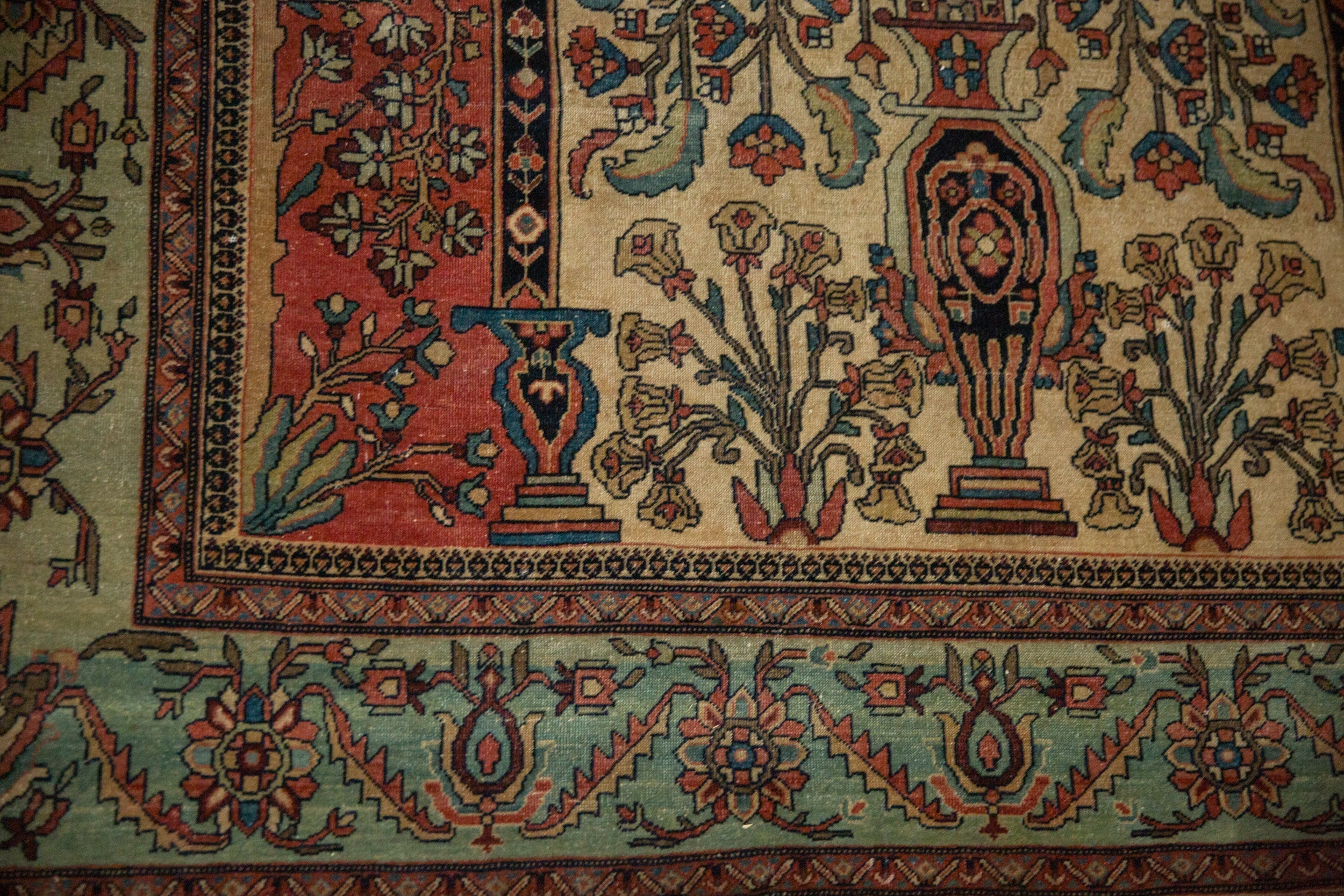 5x9 Antique Fine Fereghan Carpet // ONH Item 12928, Image 2