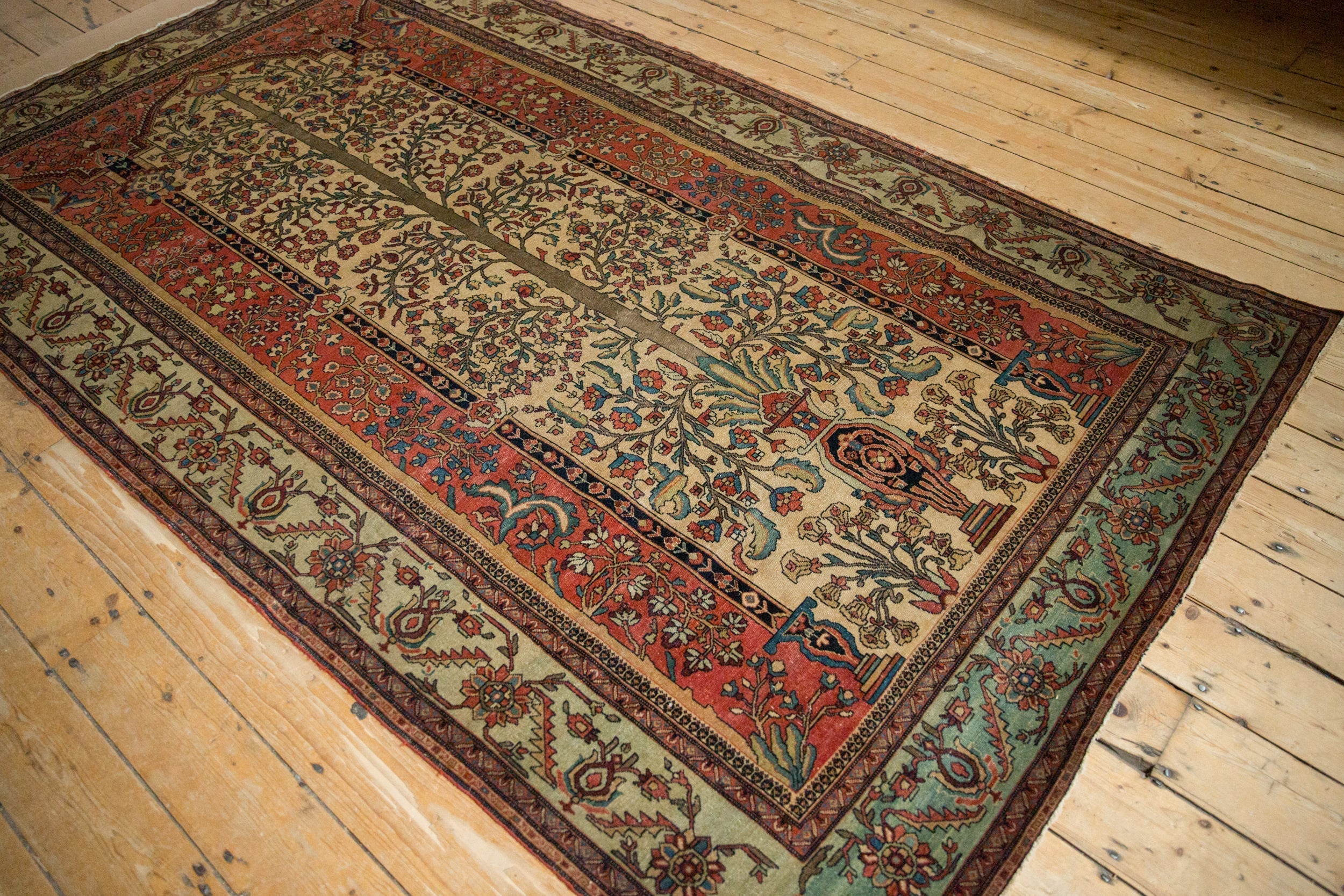 5x9 Antique Fine Fereghan Carpet // ONH Item 12928, Image 10