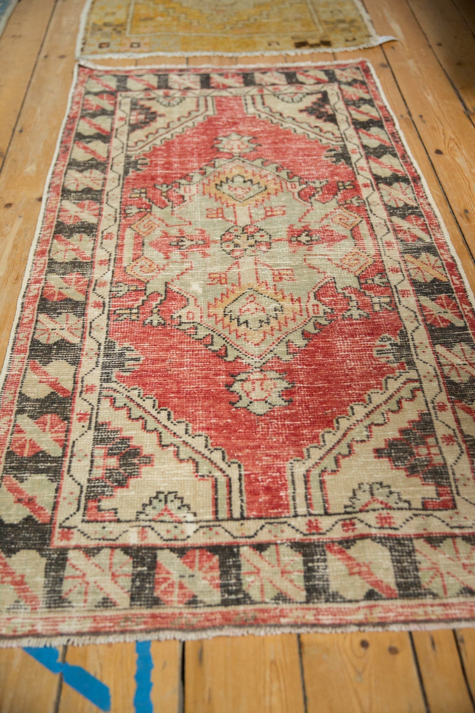 2.5x5.5 Vintage Distressed Oushak Rug Runner // ONH Item 12930, Image 3
