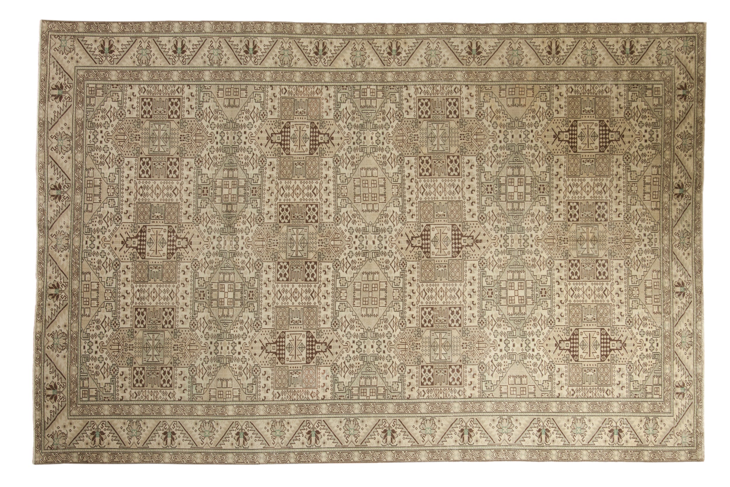 6.5x9.5 Vintage Distressed Sparta Carpet // ONH Item 12944