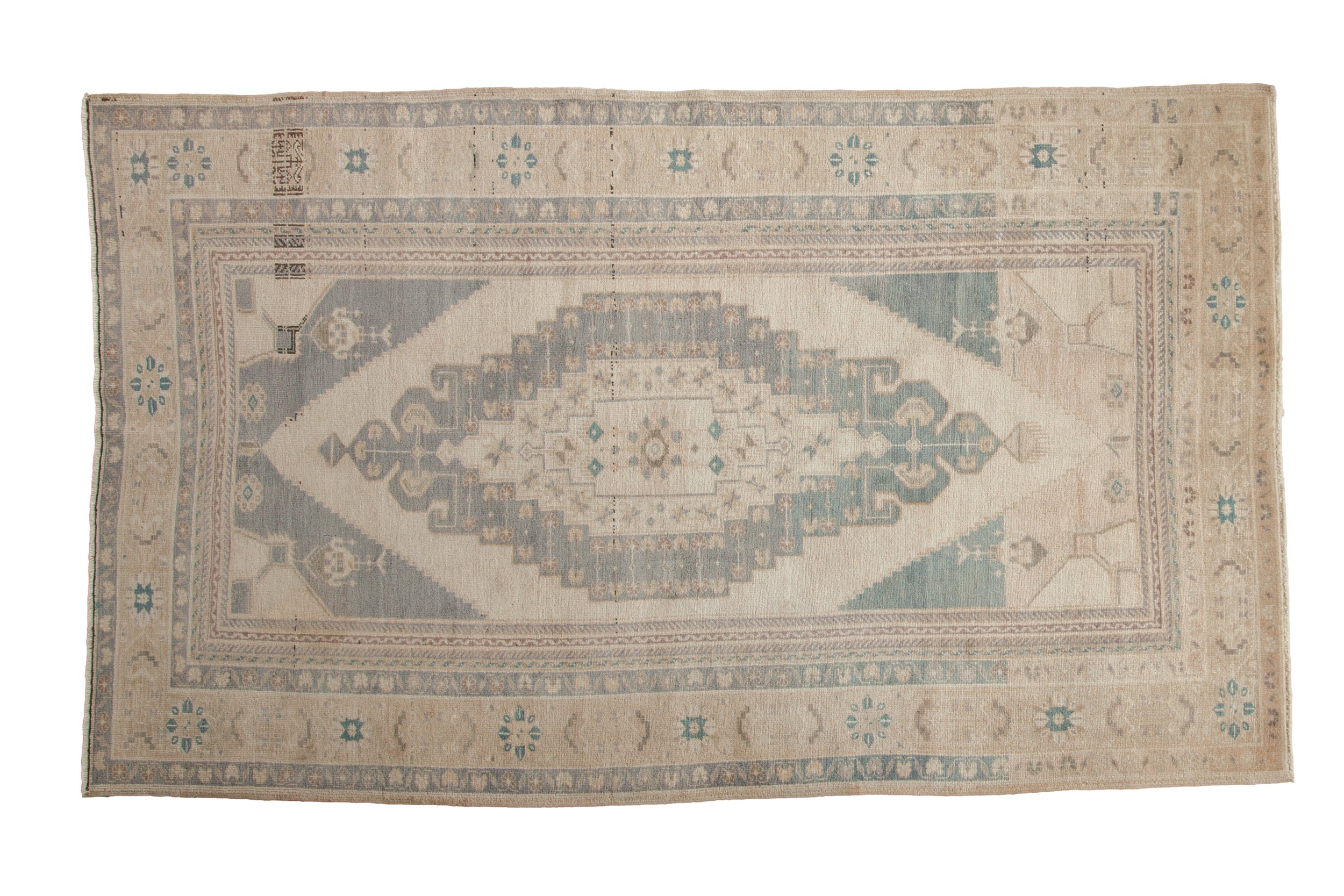 5x9 Vintage Distressed Oushak Carpet // ONH Item 12954