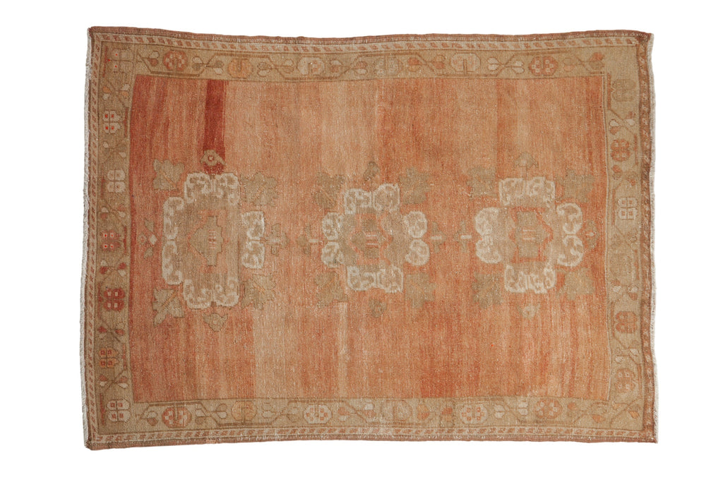 4x5.5 Vintage Distressed Oushak Rug // ONH Item 12956