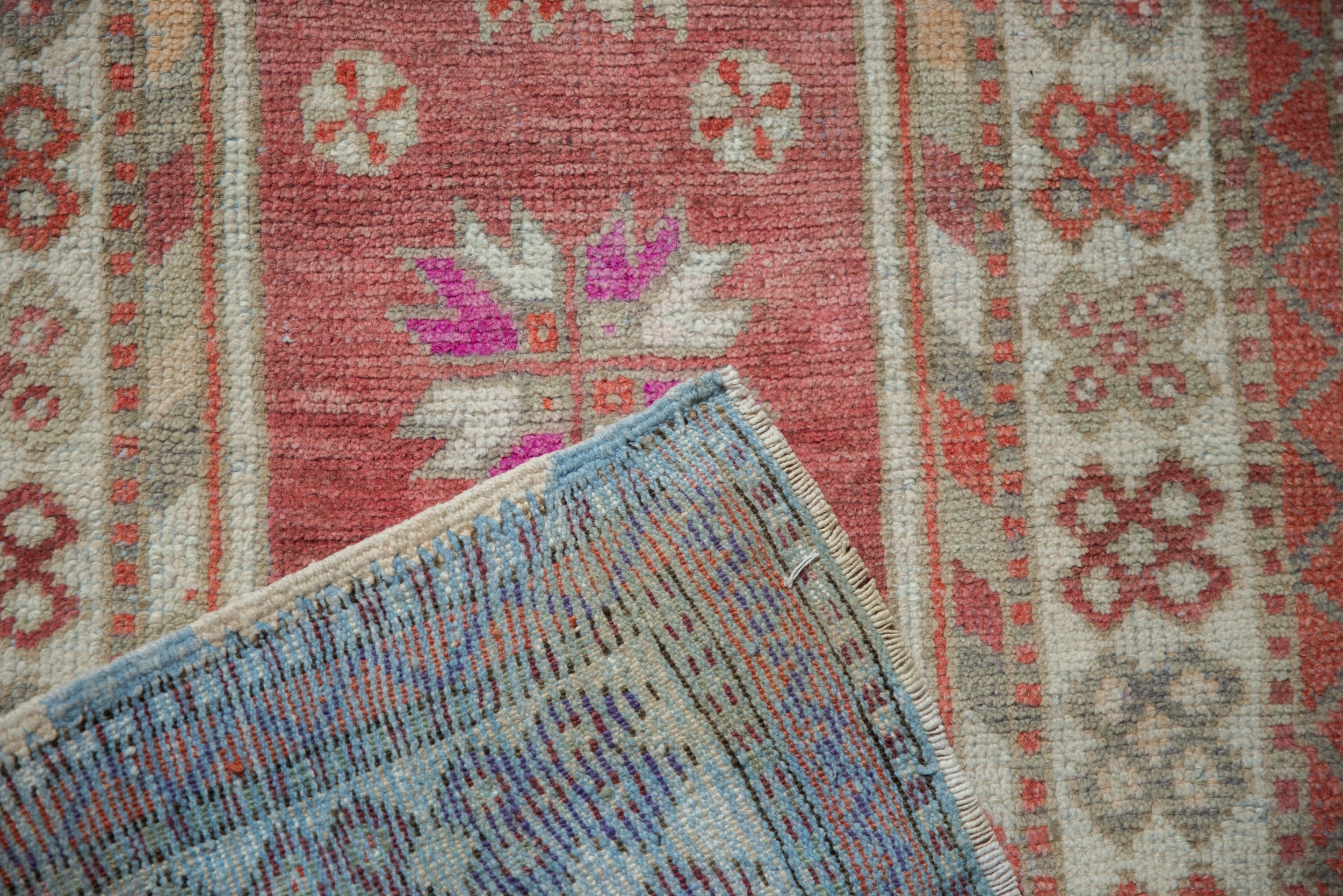 2.5x5 Vintage Distressed Oushak Rug Runner // ONH Item 12961, Image 7