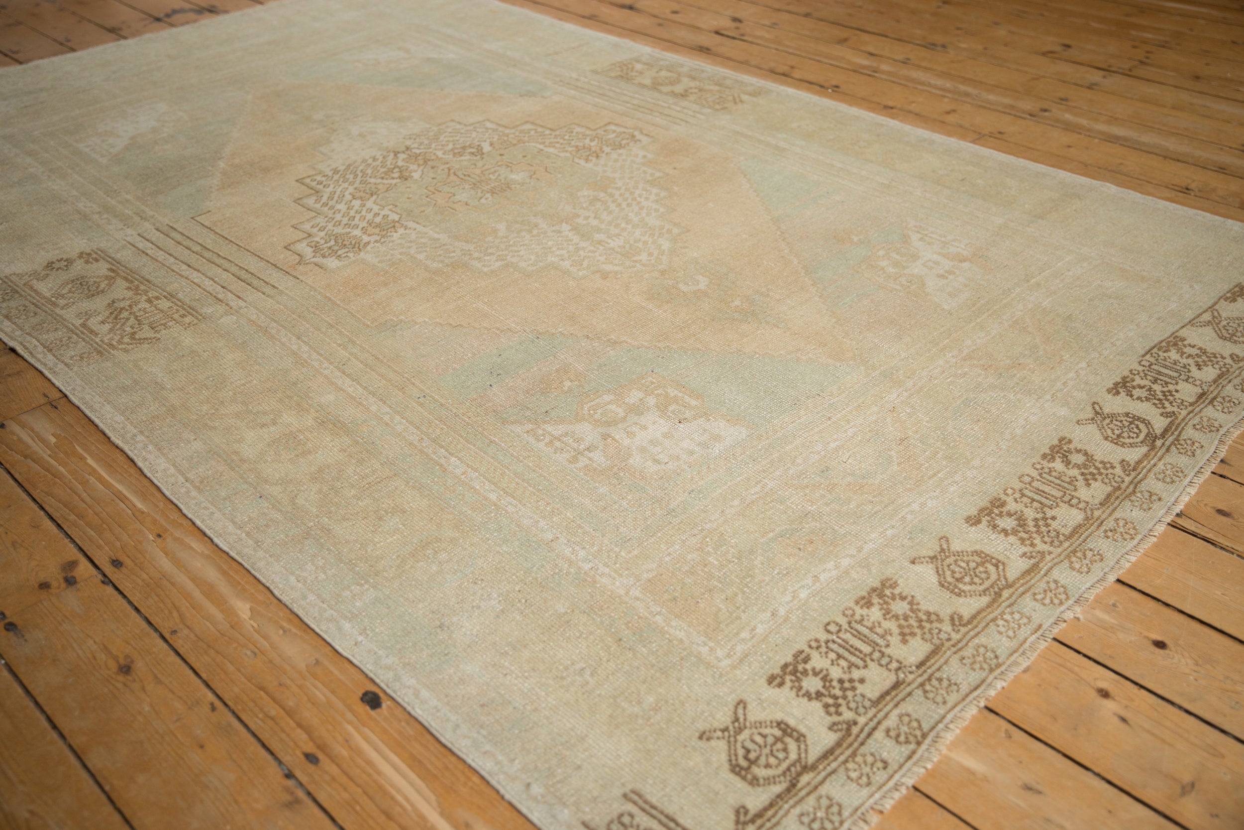 5.5x9 Vintage Distressed Oushak Carpet // ONH Item 12982, Image 3