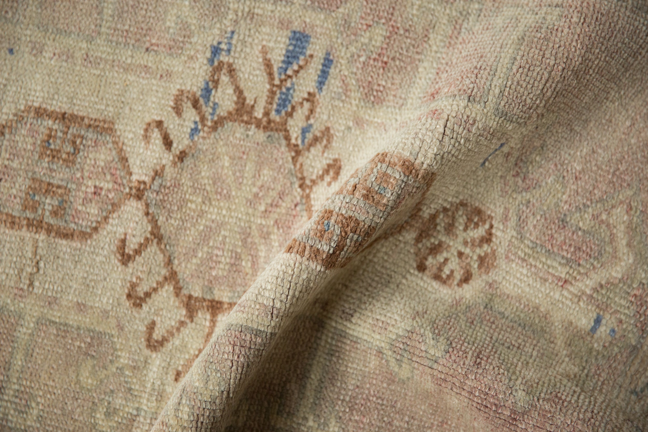 1.5x3 Vintage Distressed Oushak Rug Mat // ONH Item 12994, Image 6