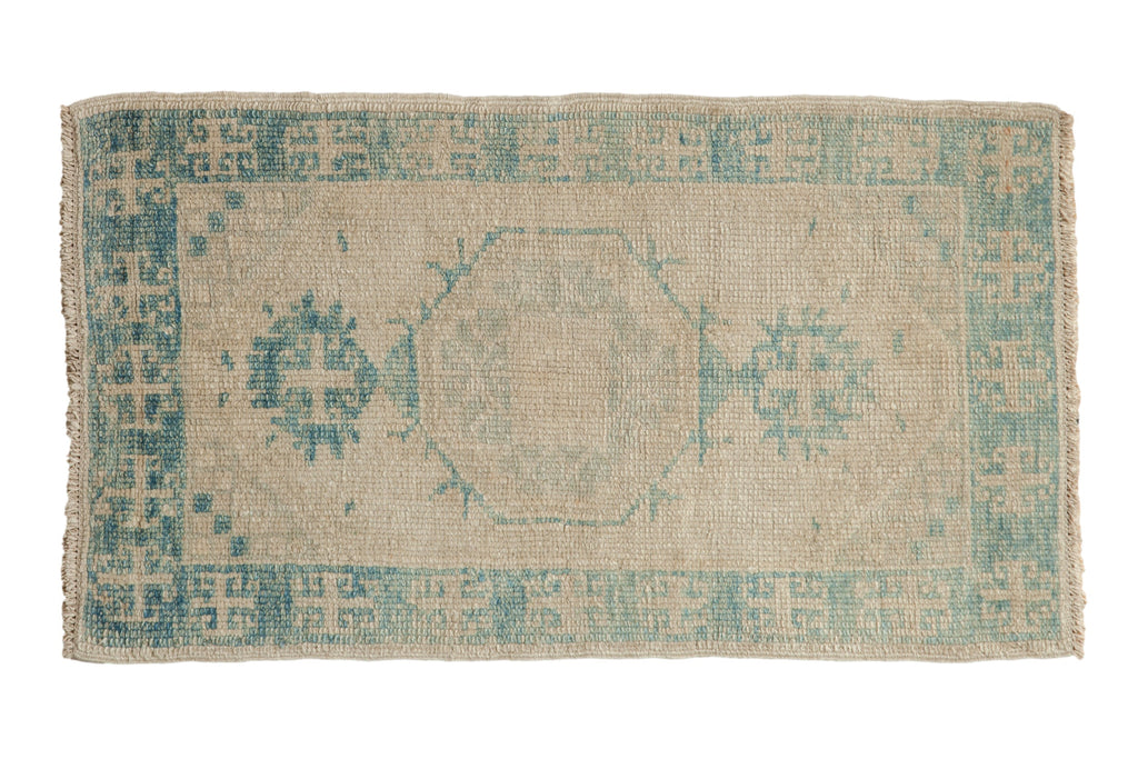 2x4 Distressed Oushak Rug Runner // ONH Item 13005