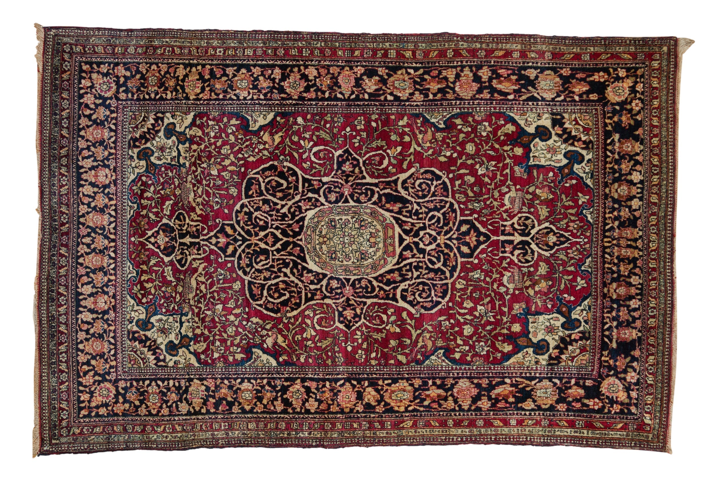 4.5x7 Antique Fine Isfahan Rug // ONH Item 130131