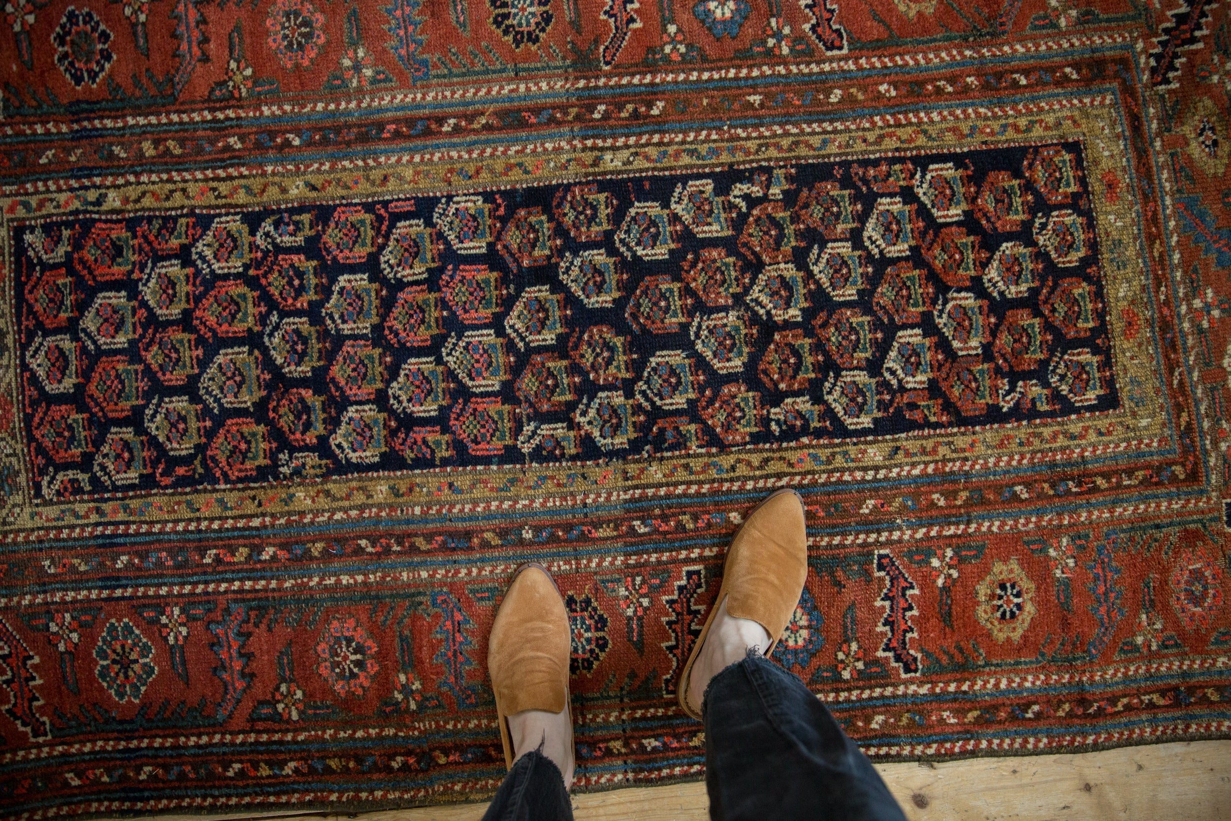 4x6 Antique Kurdish Hamadan Rug // ONH Item 13055, Image 1