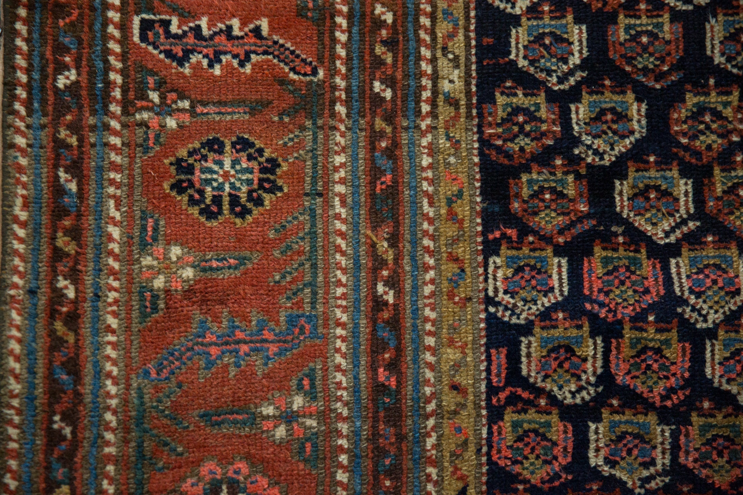 4x6 Antique Kurdish Hamadan Rug // ONH Item 13055, Image 6