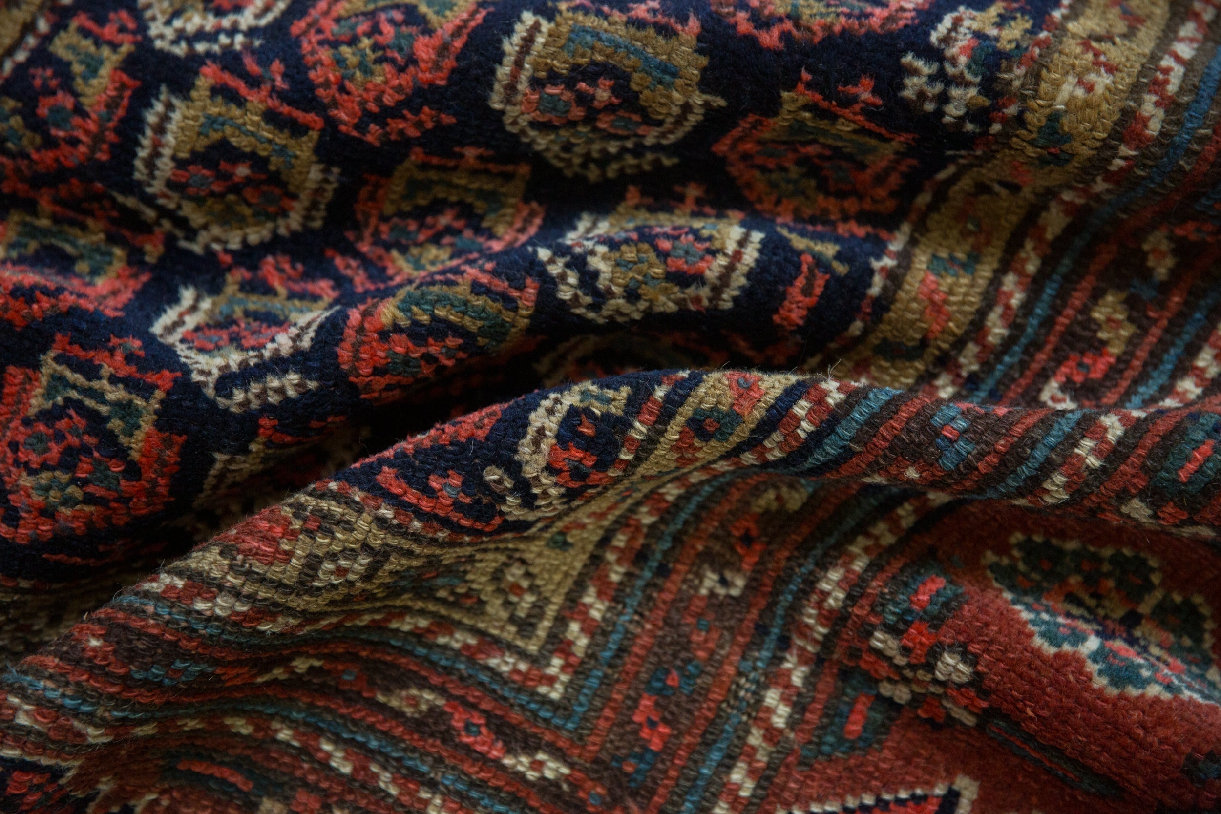 4x6 Antique Kurdish Hamadan Rug // ONH Item 13055, Image 7