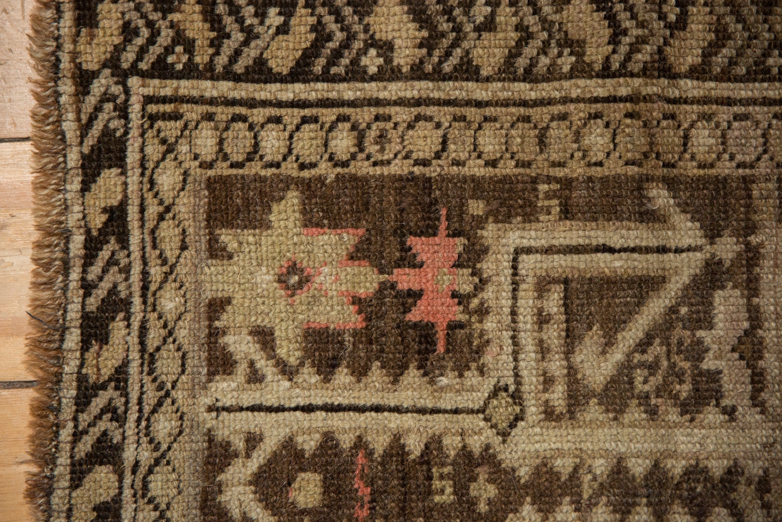 2x2.5 Antique Caucasian Square Rug Mat // ONH Item 13059, Image 2