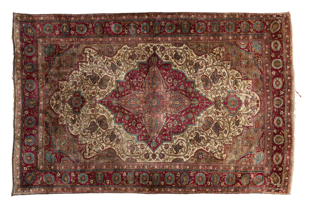4.5x6.5 Antique Silk Mohtashem Kashan Rug // ONH Item 130661