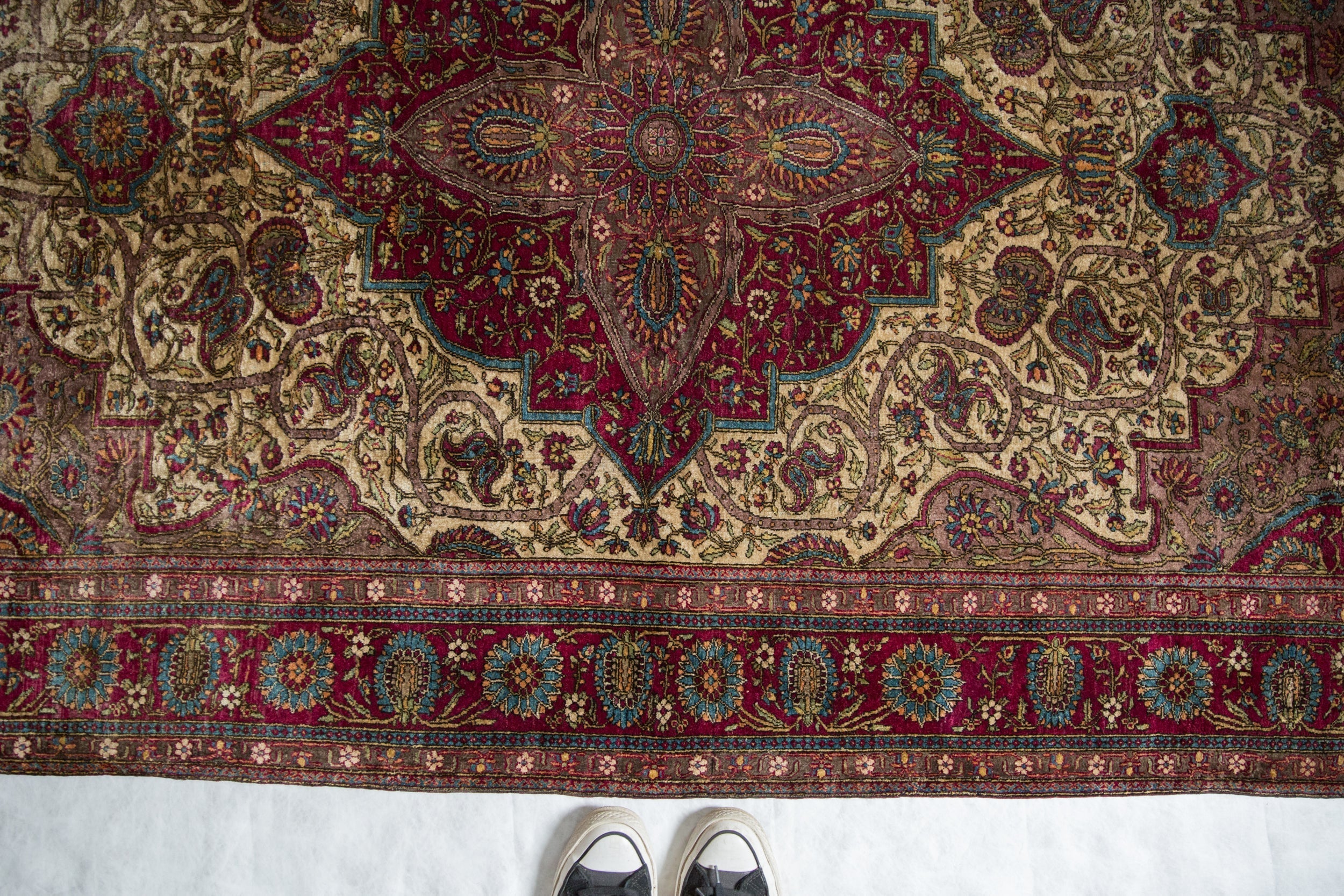 4.5x6.5 Antique Silk Mohtashem Kashan Rug // ONH Item 13066, Image 1