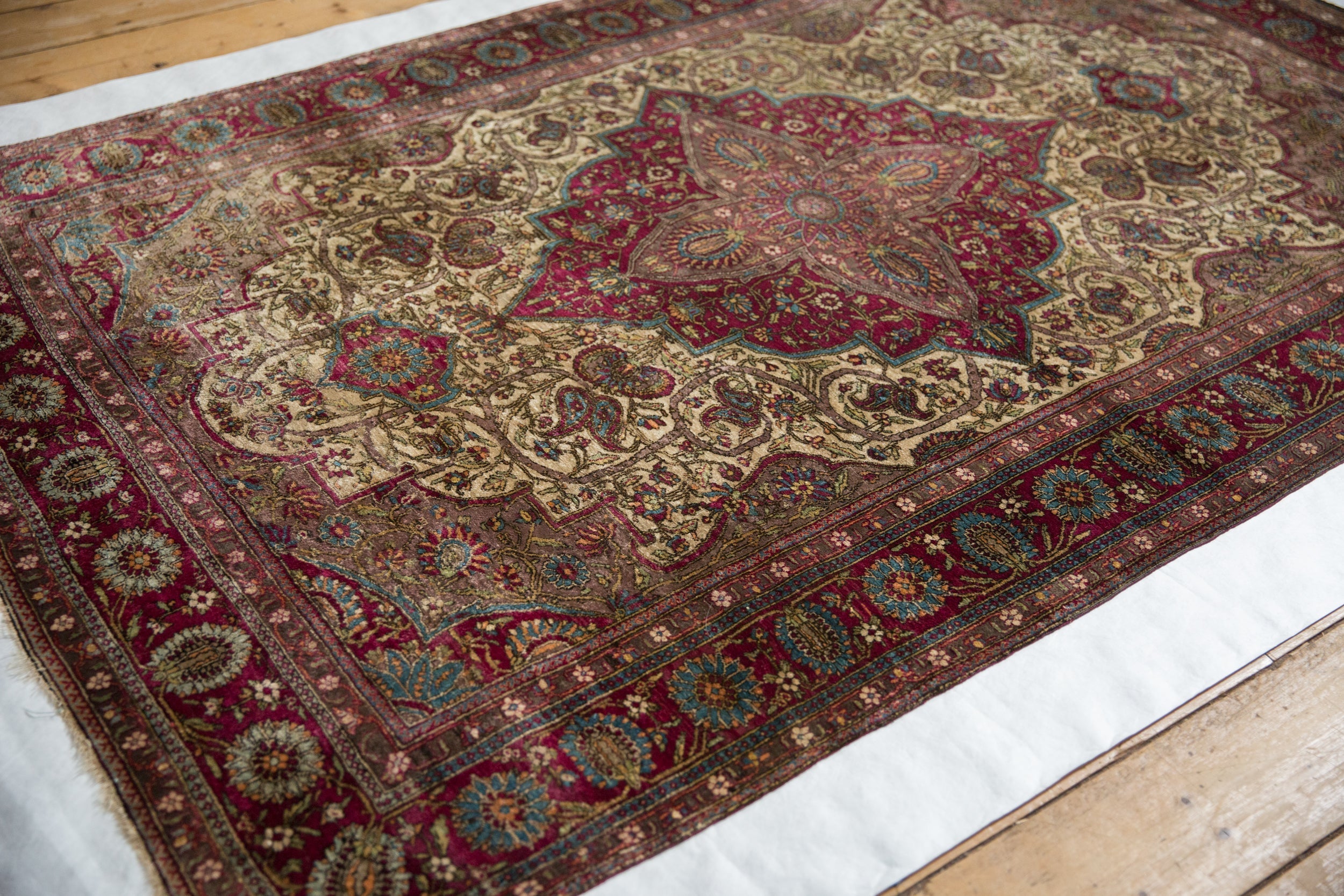 4.5x6.5 Antique Silk Mohtashem Kashan Rug // ONH Item 13066, Image 2