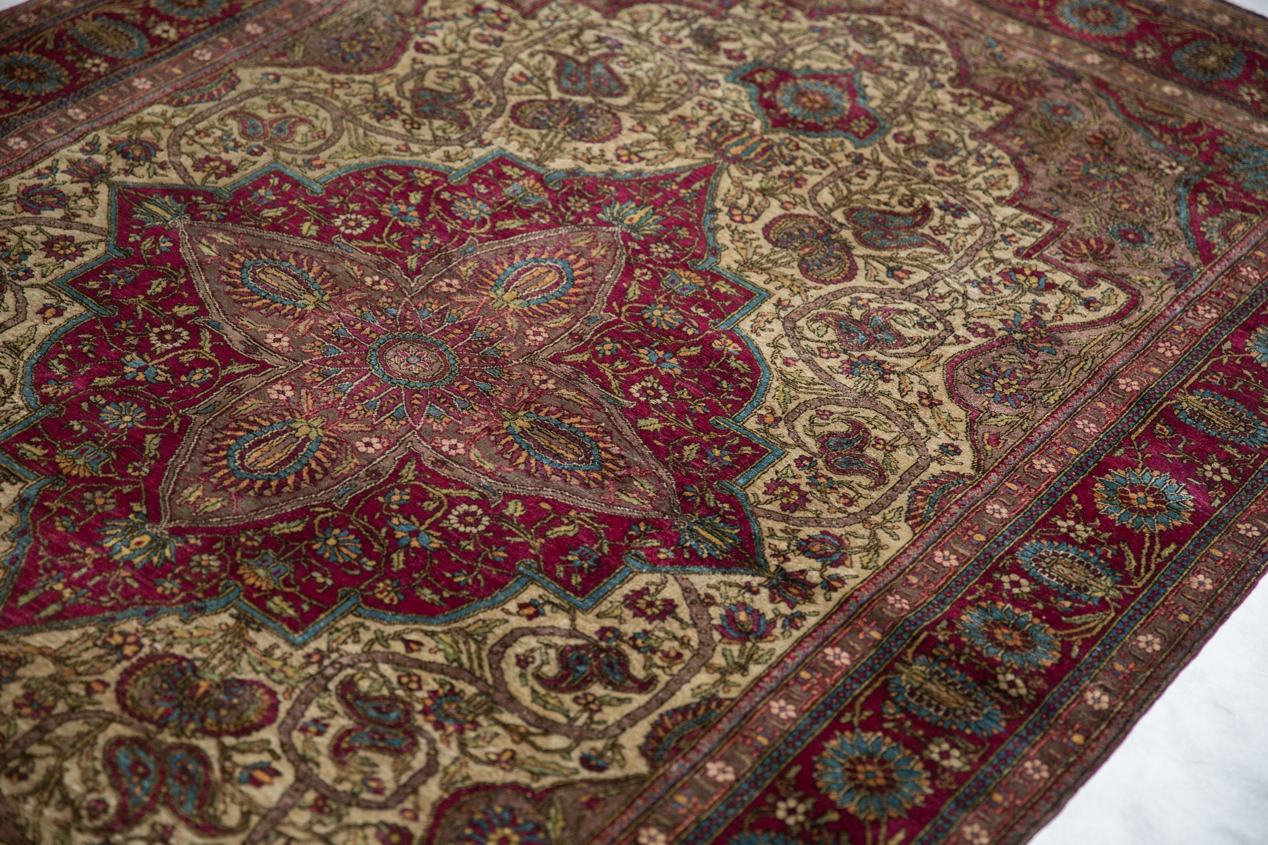 4.5x6.5 Antique Silk Mohtashem Kashan Rug // ONH Item 13066, Image 3