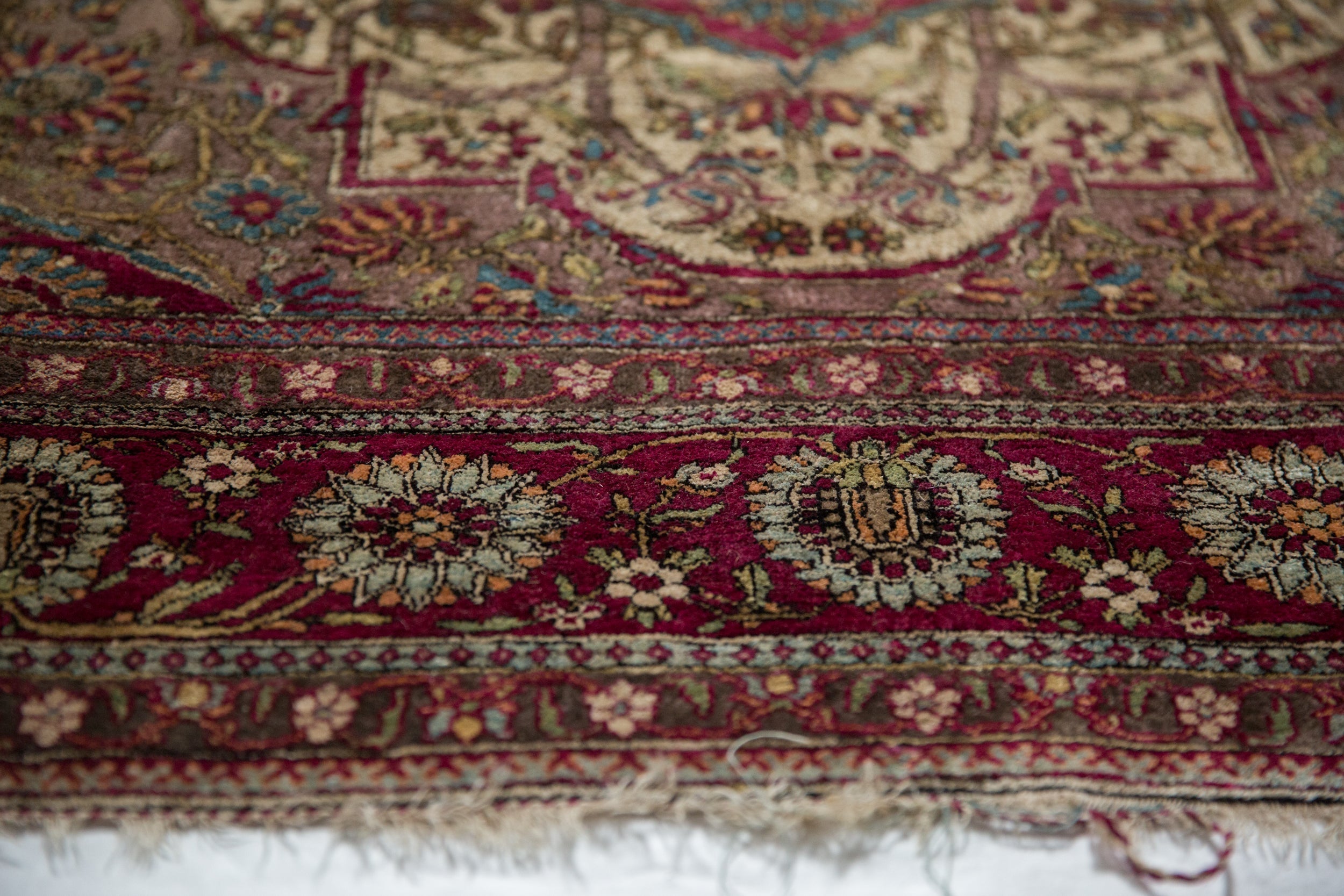 4.5x6.5 Antique Silk Mohtashem Kashan Rug // ONH Item 13066, Image 13