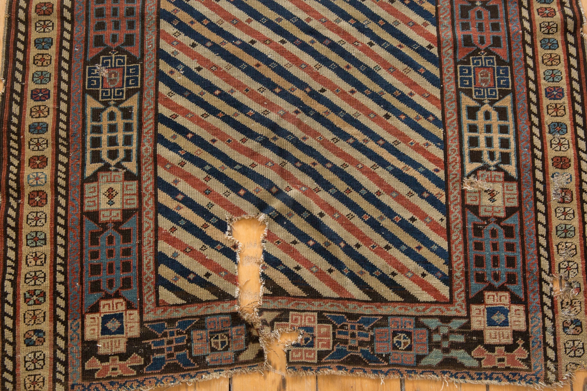 3.5x8 Antique Shirvan Rug Runner // ONH Item 2149 Image 5
