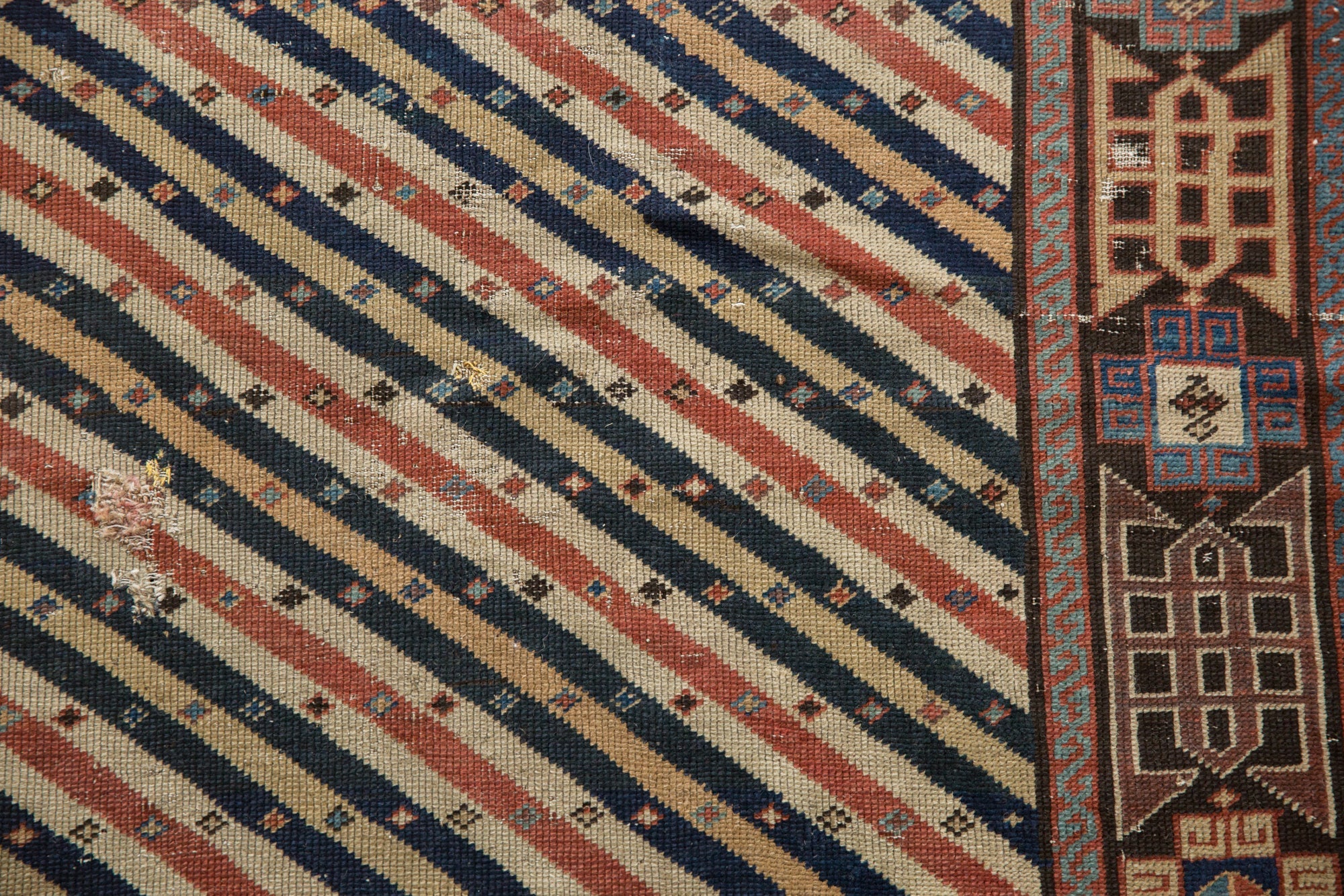 3.5x8 Antique Shirvan Rug Runner // ONH Item 2149 Image 6