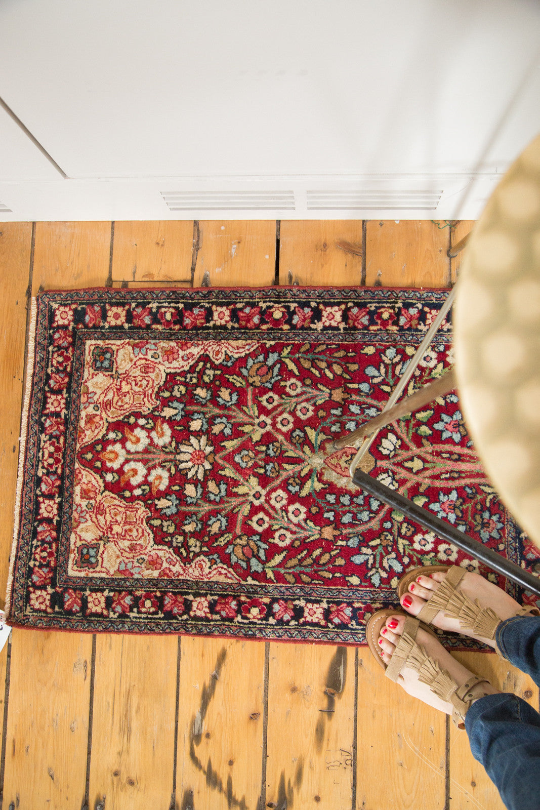 2x3 Antique Kerman Rug Mat // ONH Item 2390 Image 5