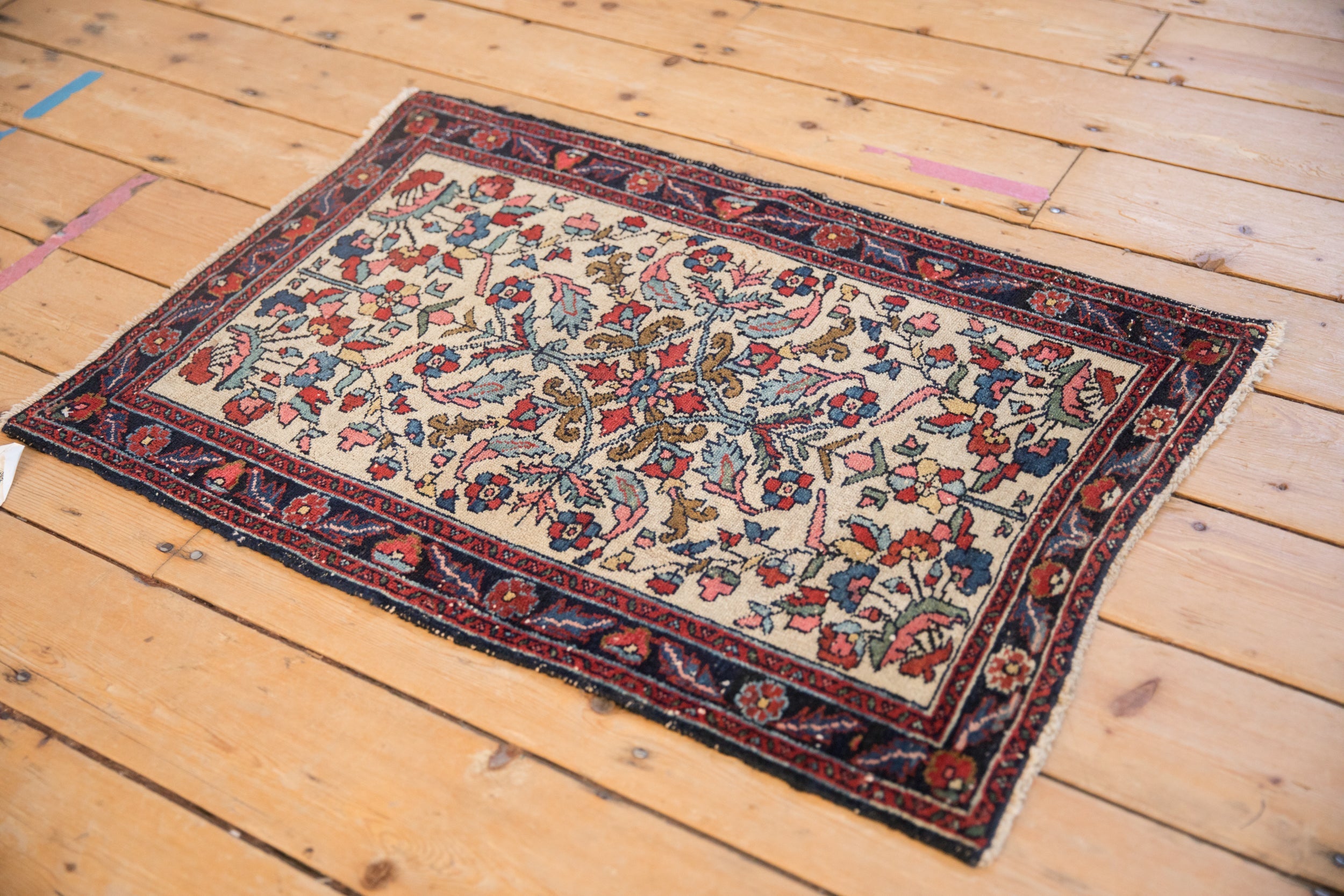 2x3 Antique Fine Hamadan Rug Mat // ONH Item 3730 Image 7