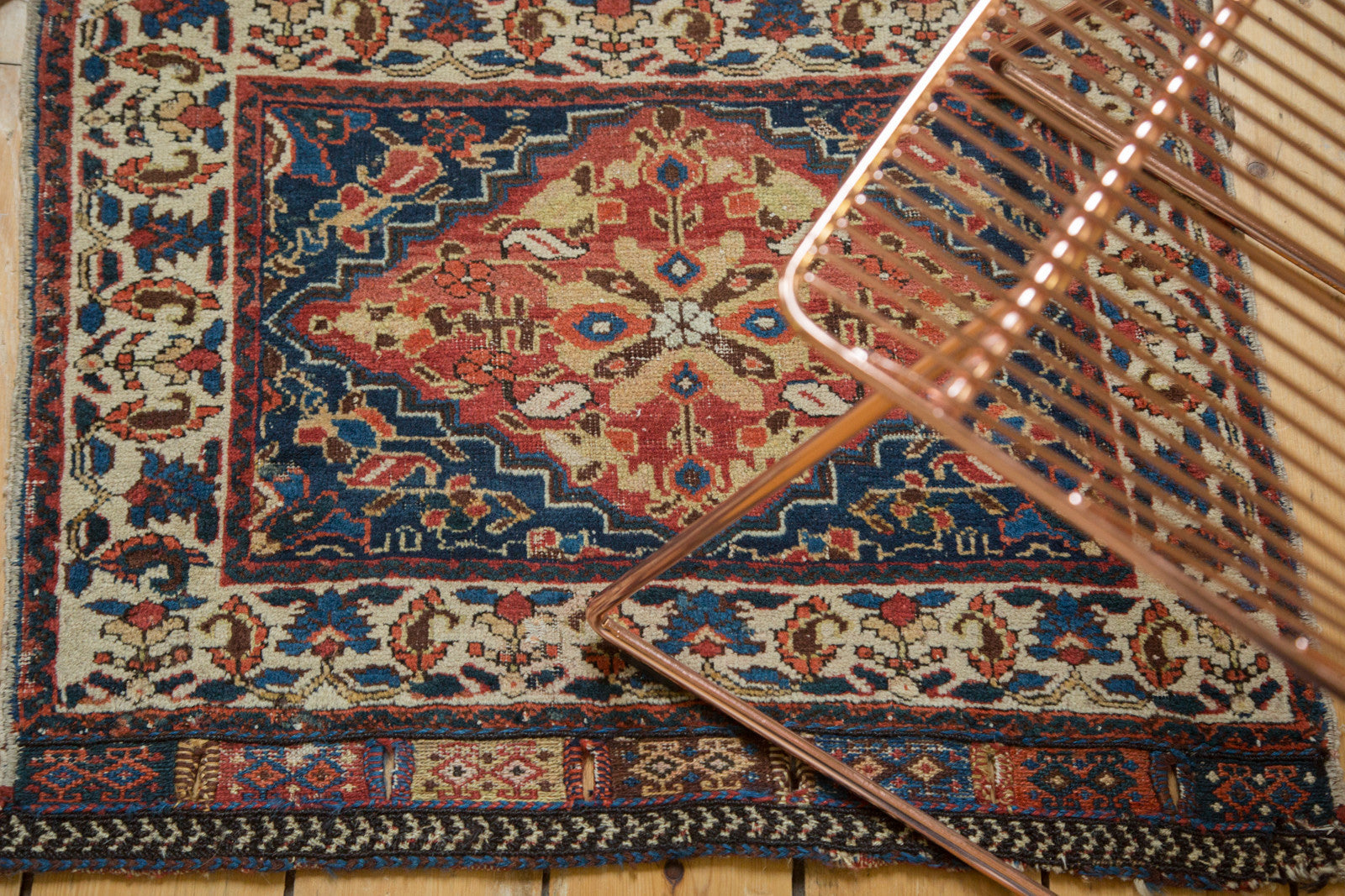 2x2.5 Antique West Persian Square Bag Face Rug Mat // ONH Item 3935 Image 1