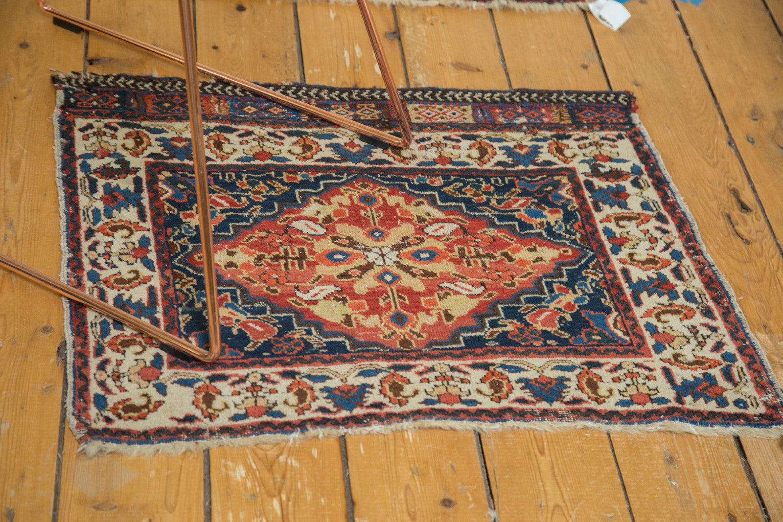 2x2.5 Antique West Persian Square Bag Face Rug Mat // ONH Item 3935 Image 5