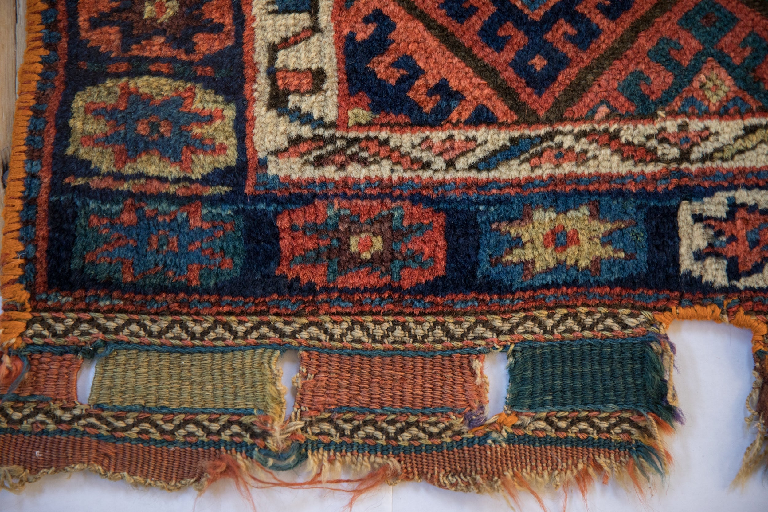 2.5x2 Antique Jaff Kurd Bag Face Square Rug Mat // ONH Item 3948 Image 5