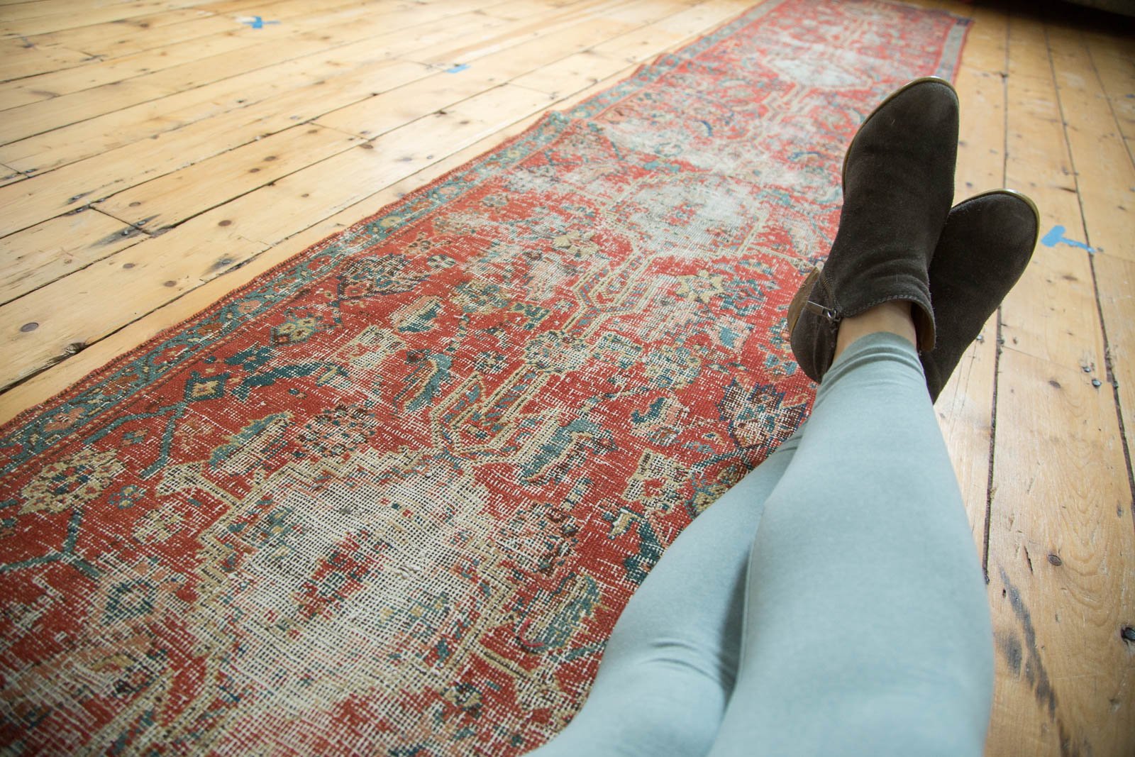 2x13.5 Antique Heriz Rug Runner // ONH Item 4227 Image 1