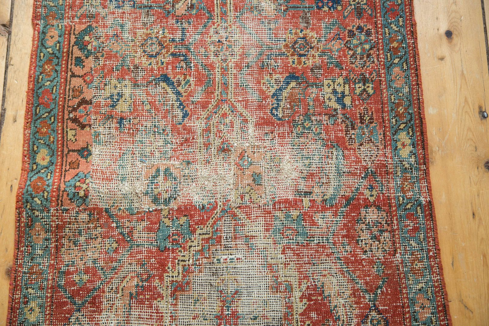 2x13.5 Antique Heriz Rug Runner // ONH Item 4227 Image 4