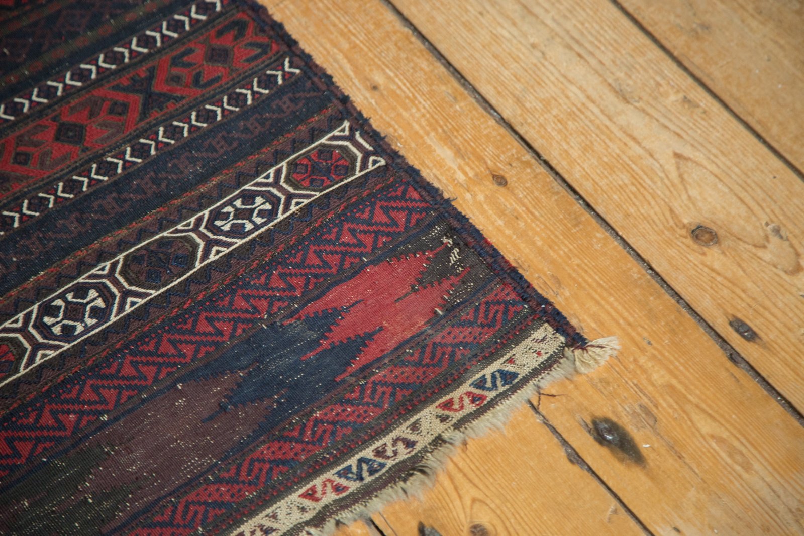 1.5x10.5 Antique Belouch Soumac Rug Runner // ONH Item 4619 Image 4