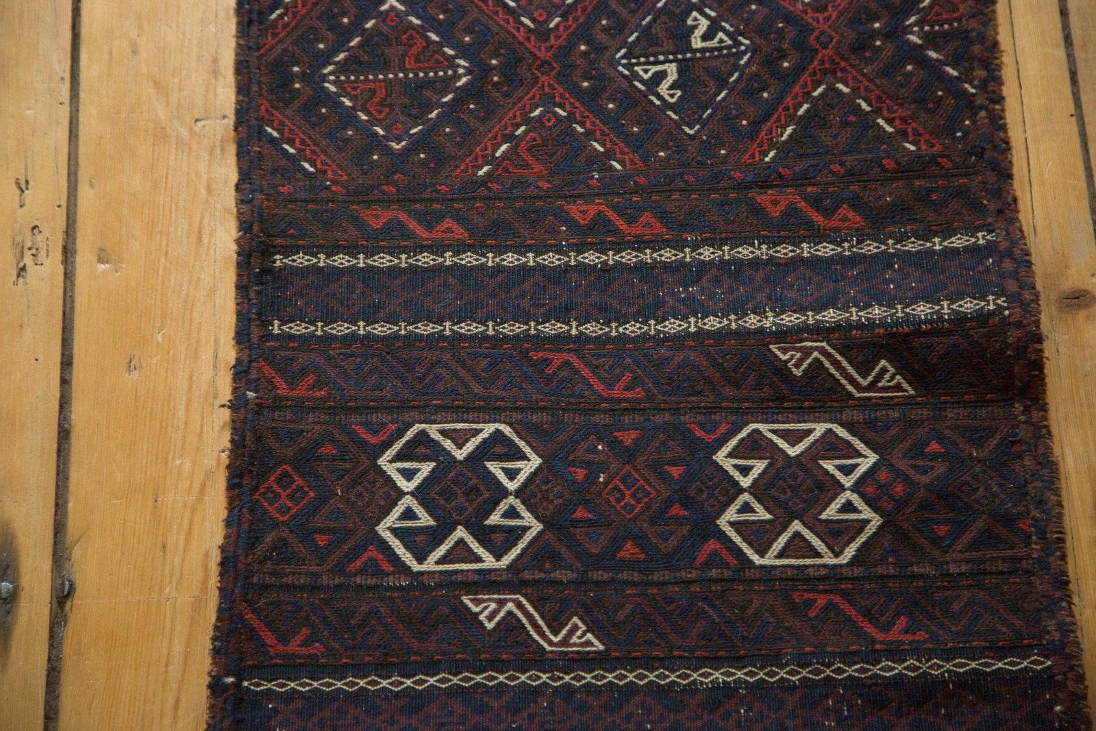 1.5x10.5 Antique Belouch Soumac Rug Runner // ONH Item 4619 Image 10