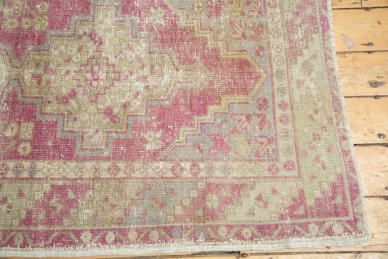 3.5x9.5 Vintage Distressed Oushak Rug Runner // ONH Item 4906 Image 8