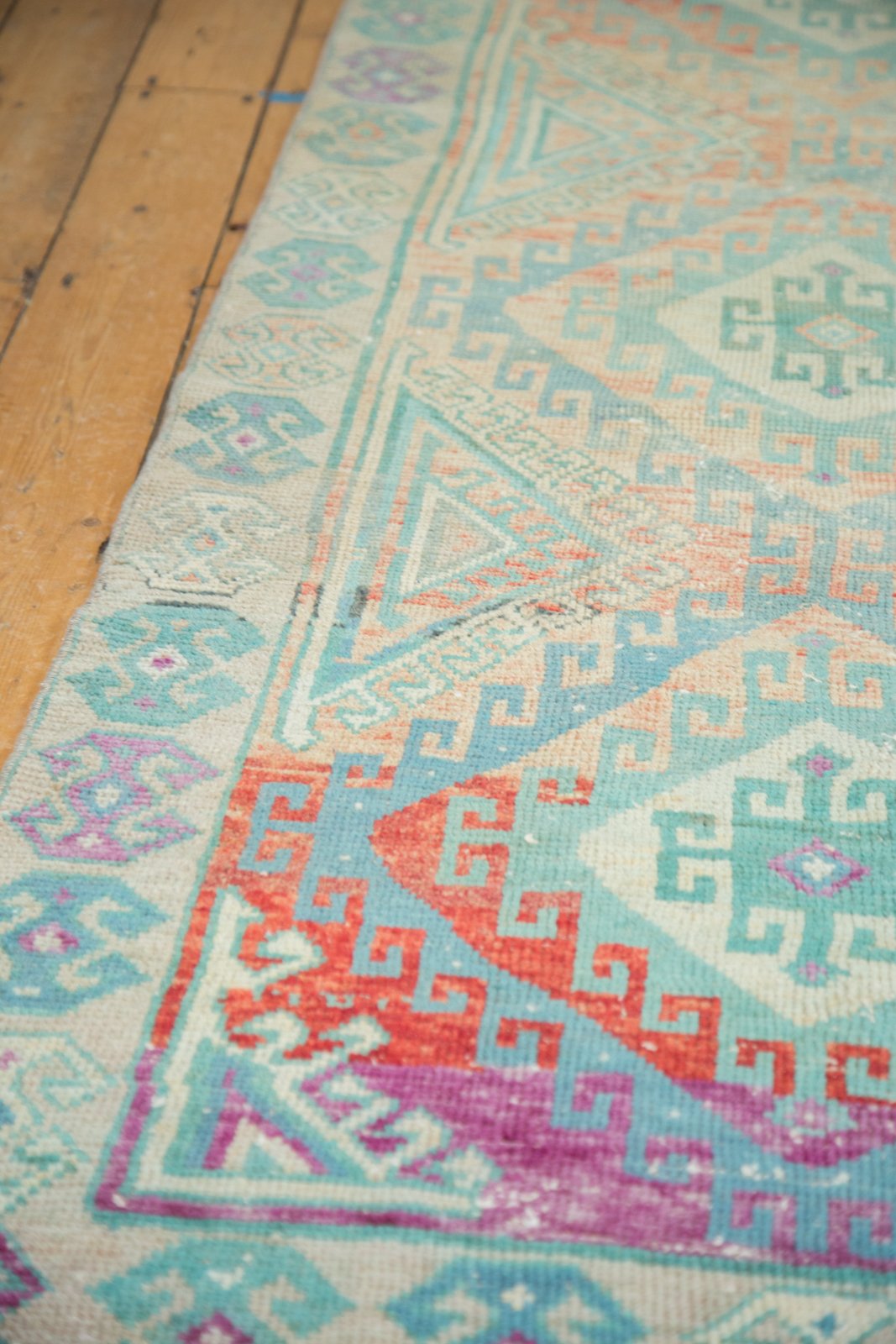 3.5x10.5 Vintage Distressed Oushak Rug Runner // ONH Item 4920 Image 3