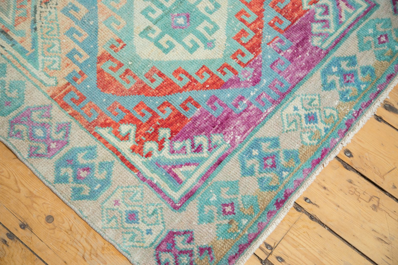 3.5x10.5 Vintage Distressed Oushak Rug Runner // ONH Item 4920 Image 4