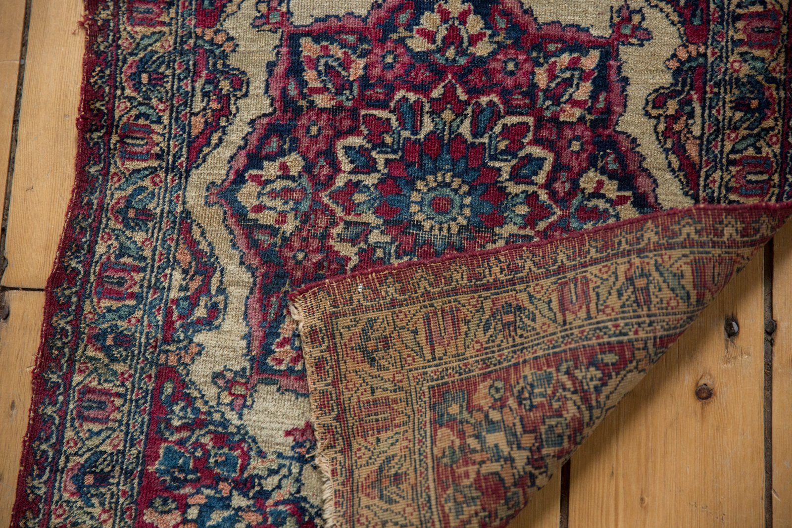 2x2.5 Antique Kermanshah Square Rug Mat // ONH Item 5112 Image 7