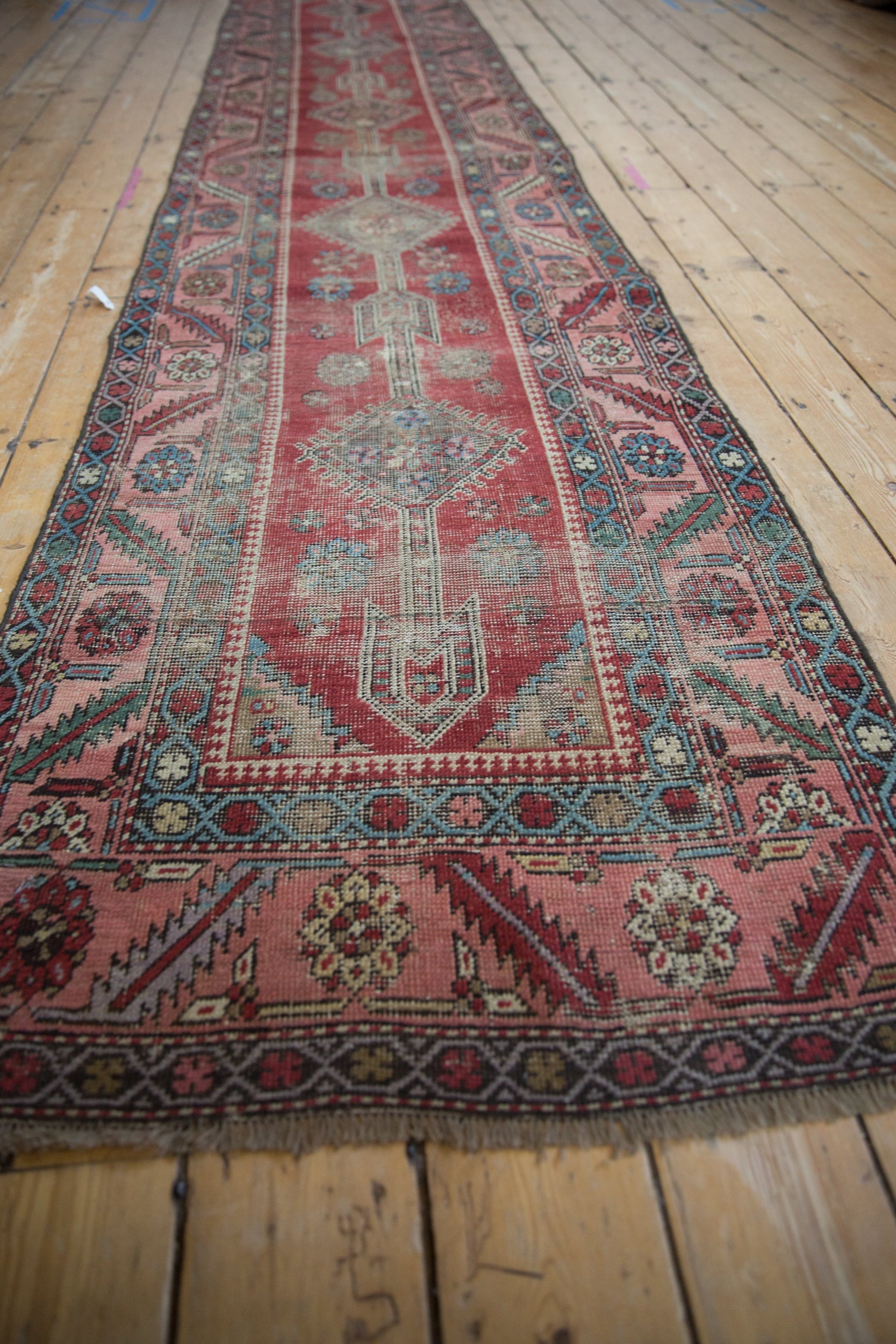 2.5x13.5 Antique Karabagh Rug Runner // ONH Item 5548 Image 2