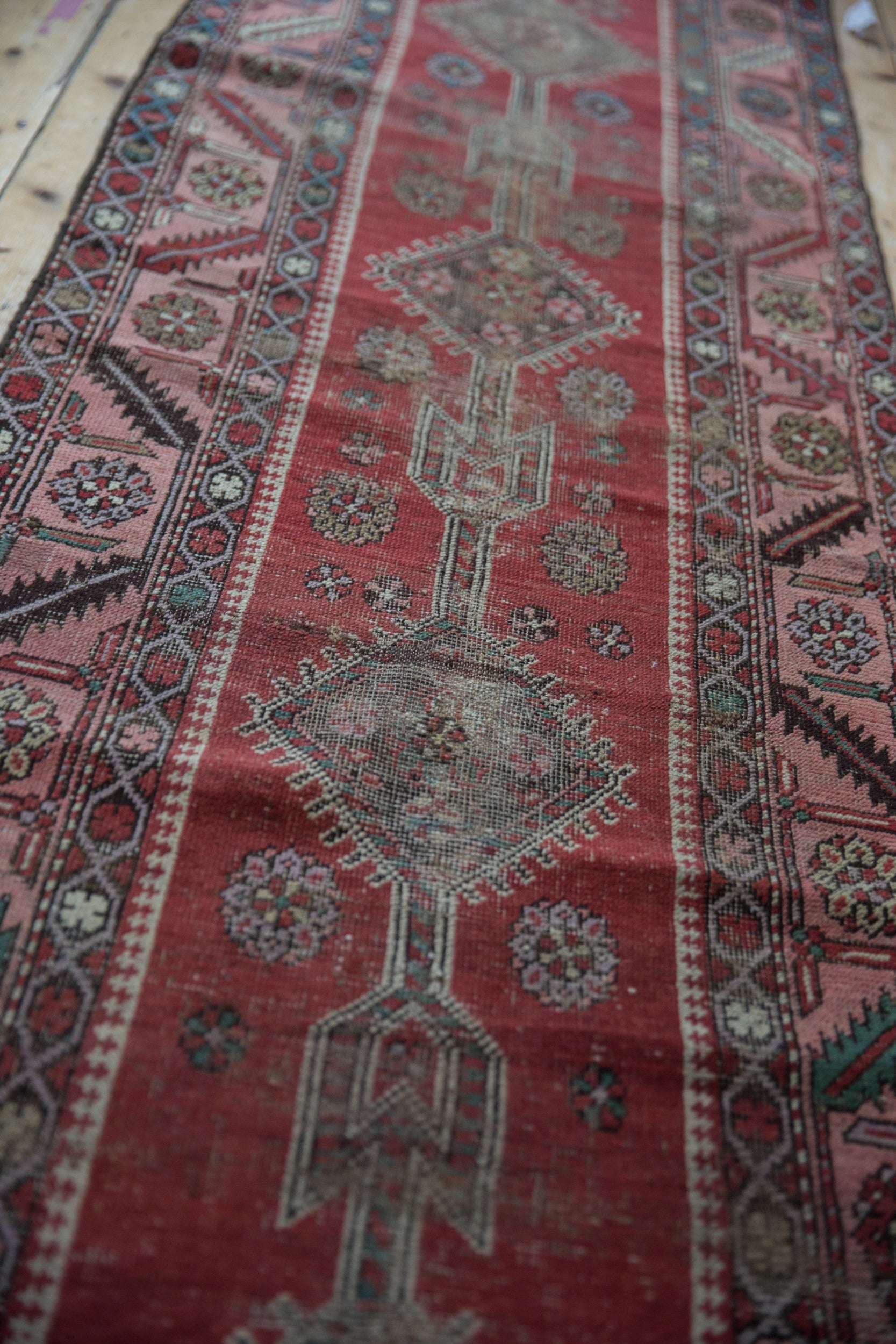 2.5x13.5 Antique Karabagh Rug Runner // ONH Item 5548 Image 7