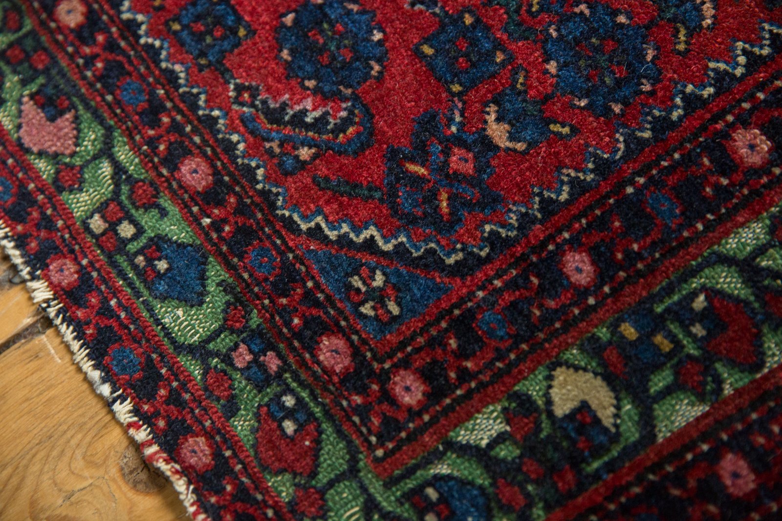 2x2.5 Antique Fine Hamadan Square Rug Mat // ONH Item 5555 Image 5