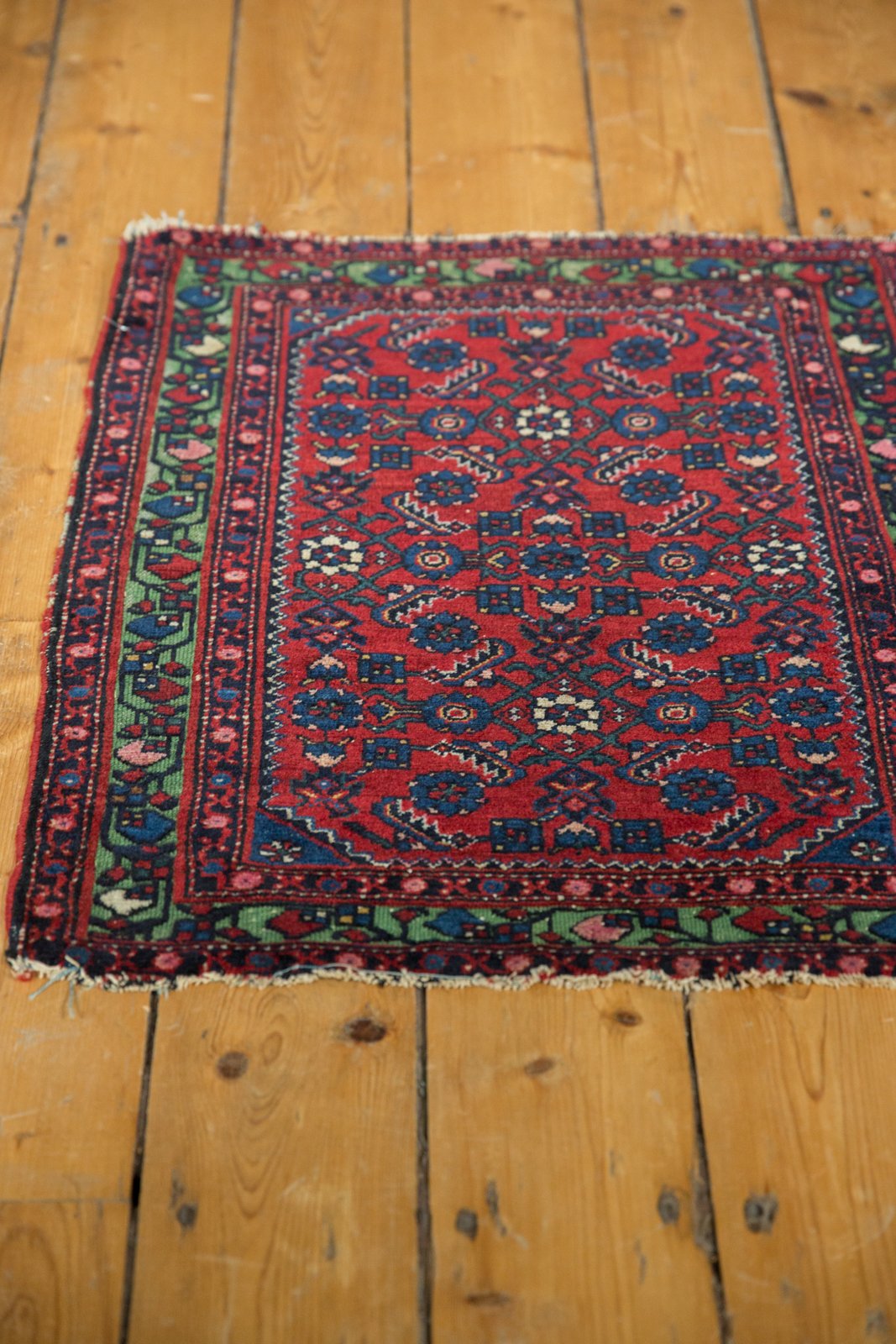 2x2.5 Antique Fine Hamadan Square Rug Mat // ONH Item 5555 Image 7