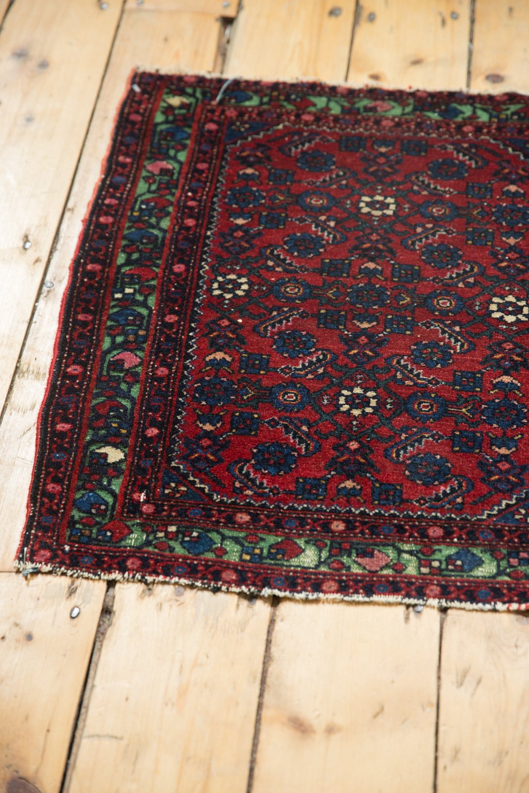 2x2.5 Antique Fine Hamadan Square Rug Mat // ONH Item 5555 Image 9