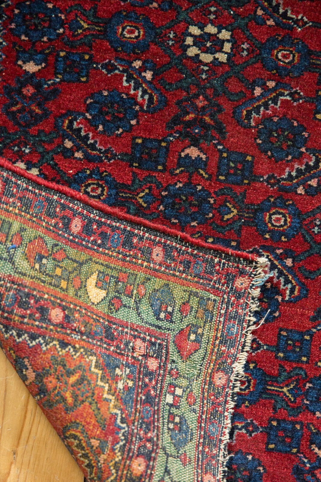 2x2.5 Antique Fine Hamadan Square Rug Mat // ONH Item 5555 Image 10