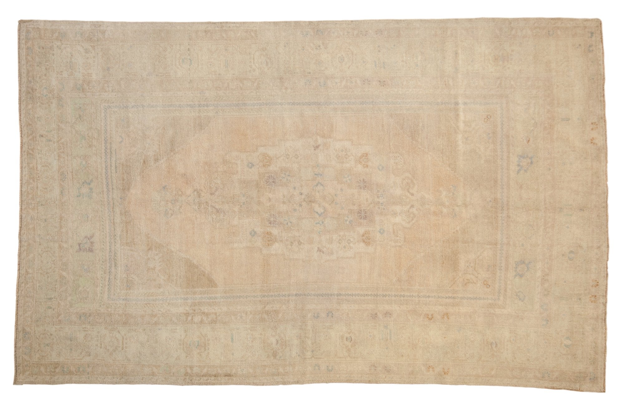 6x10 Vintage Distressed Oushak Carpet // ONH Item 7101