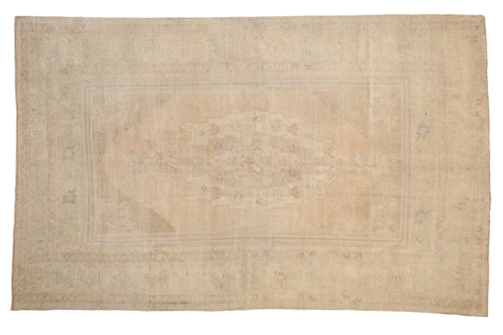 6x10 Vintage Distressed Oushak Carpet // ONH Item 7101